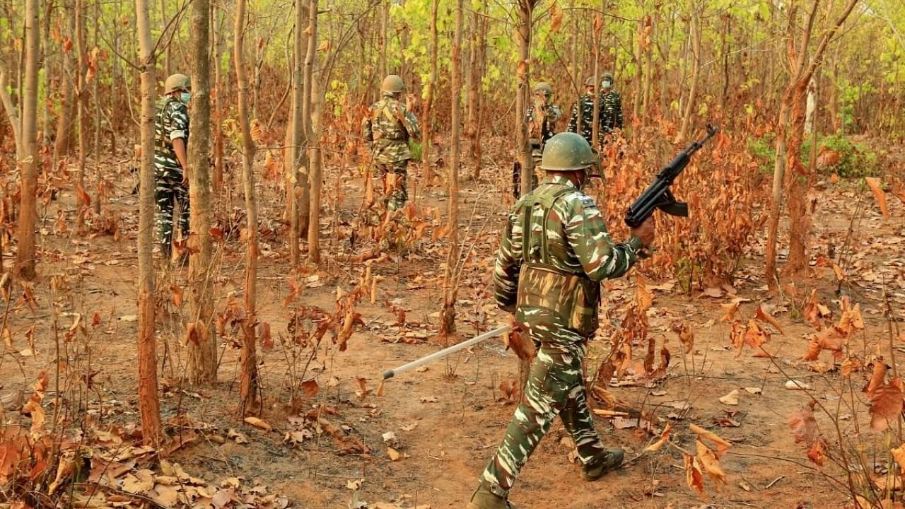 <div class="paragraphs"><p>Representative image showing security personnel during a combing operation against Naxals.</p></div>
