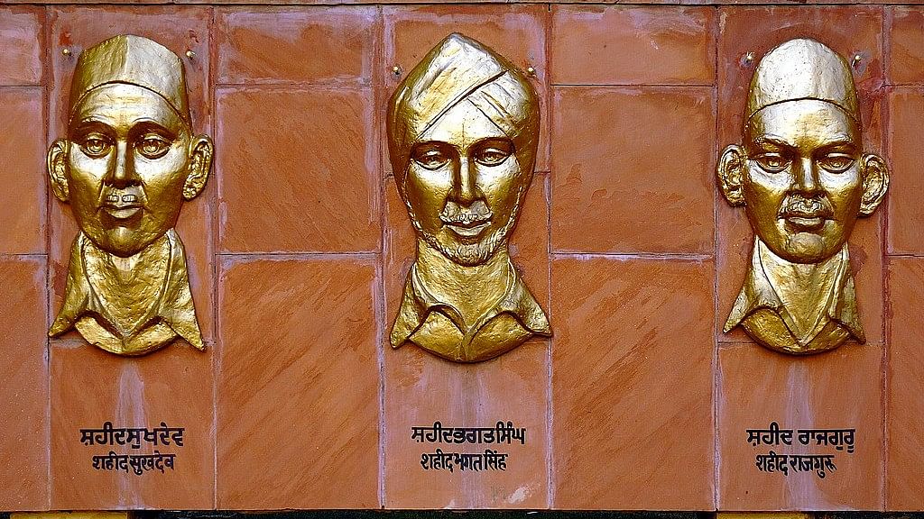 <div class="paragraphs"><p>The National Martyrs Memorial, built at Hussainiwala in memory of Bhagat Singh, Sukhdev, and Rajguru.</p></div>