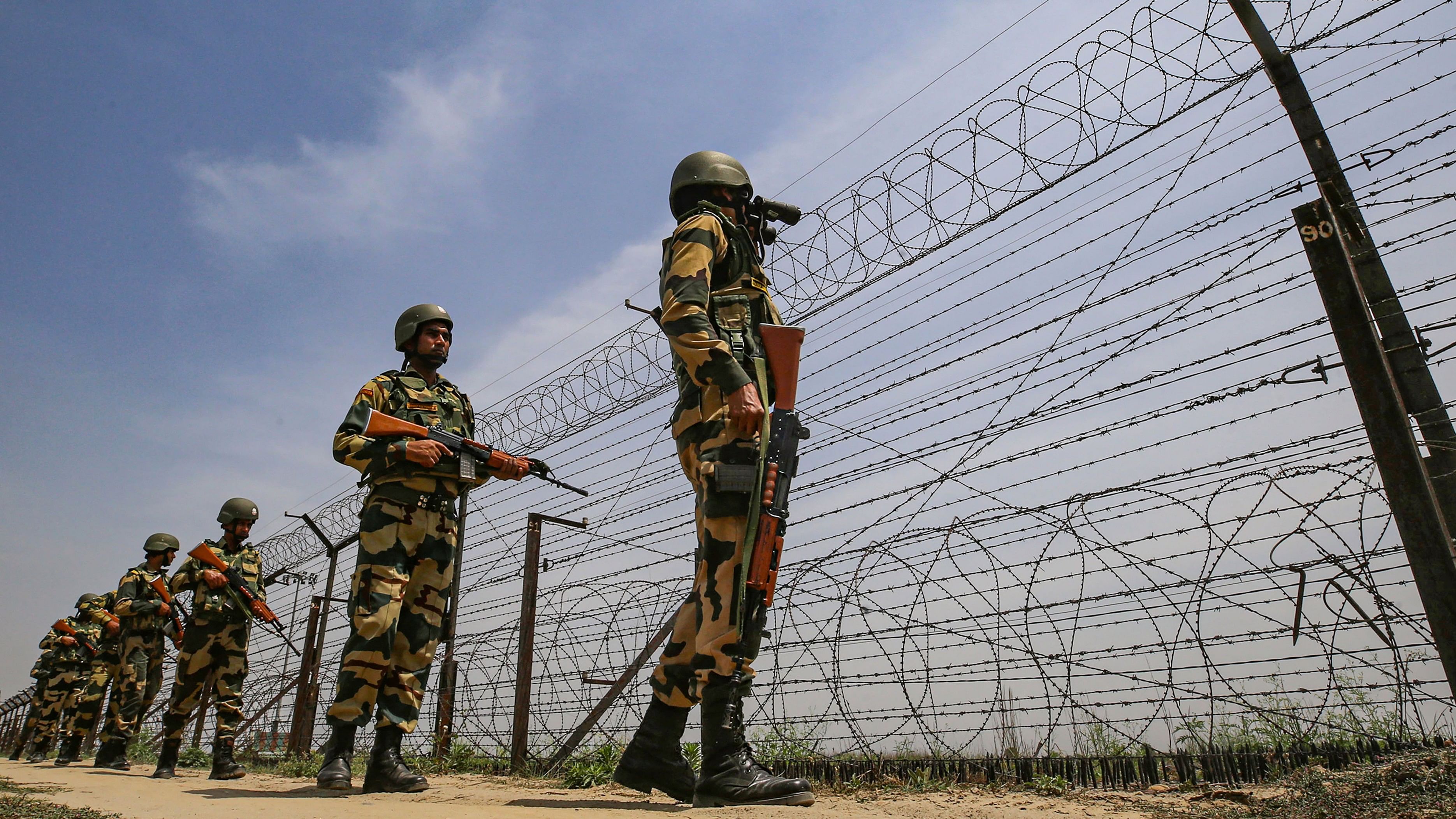 <div class="paragraphs"><p>A file photo of&nbsp;Border Security Force (BSF) personnel at the international border.</p></div>