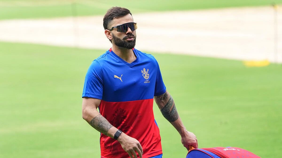 <div class="paragraphs"><p>Royal Challengers Bangalore player Virat Kohli during a training session ahead of the Indian Premier League (IPL) 2024 cricket tournament, at M. Chinnaswamy Stadium in Bengaluru, Monday, March 18, 2024.</p></div>