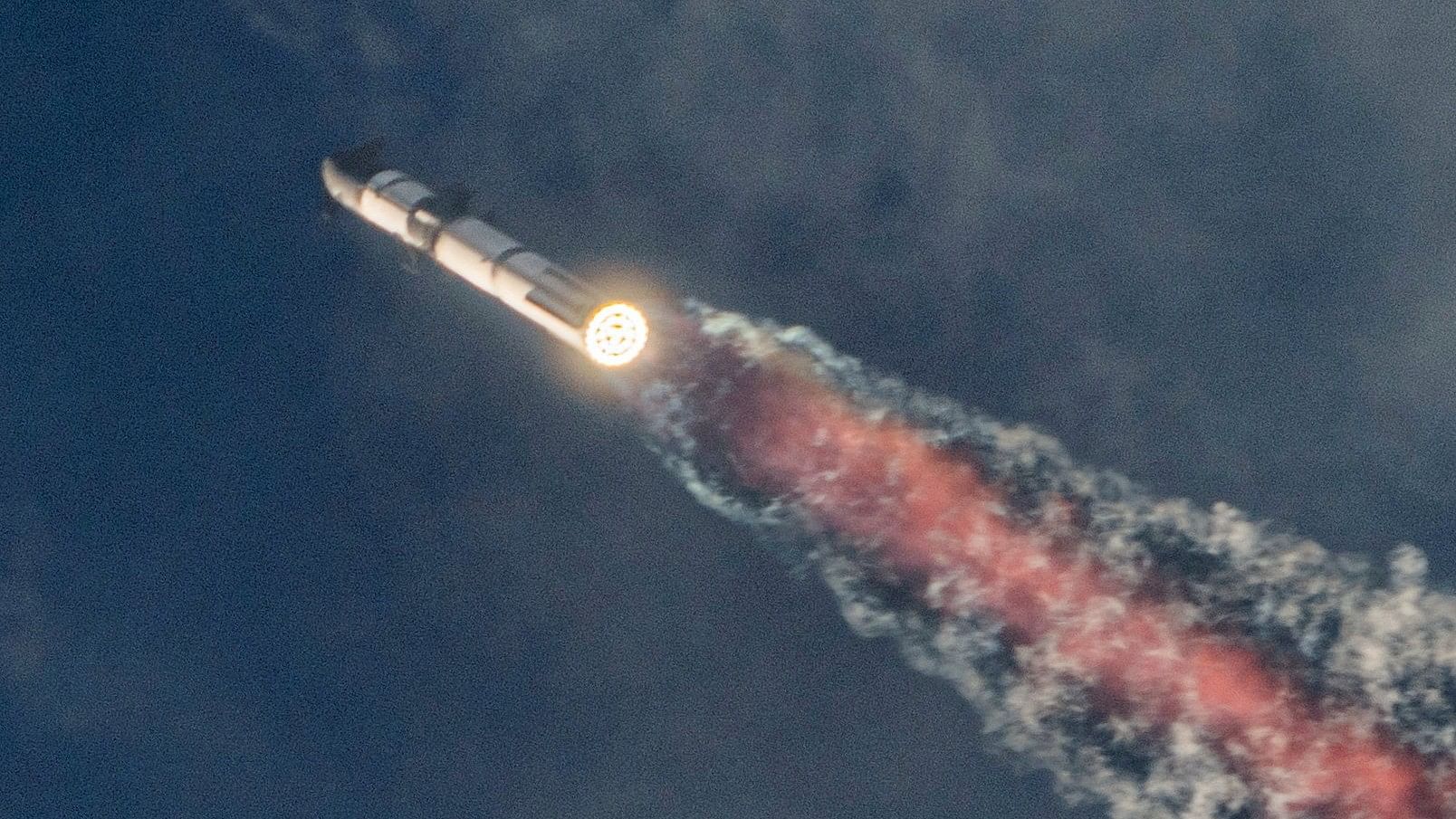 <div class="paragraphs"><p>SpaceX's next-generation Starship spacecraft, atop its powerful Super Heavy rocket, lifts off on its third launch from the company's Boca Chica launchpad on an uncrewed test flight, near Brownsville, Texas, US, March 14, 2024. </p></div>
