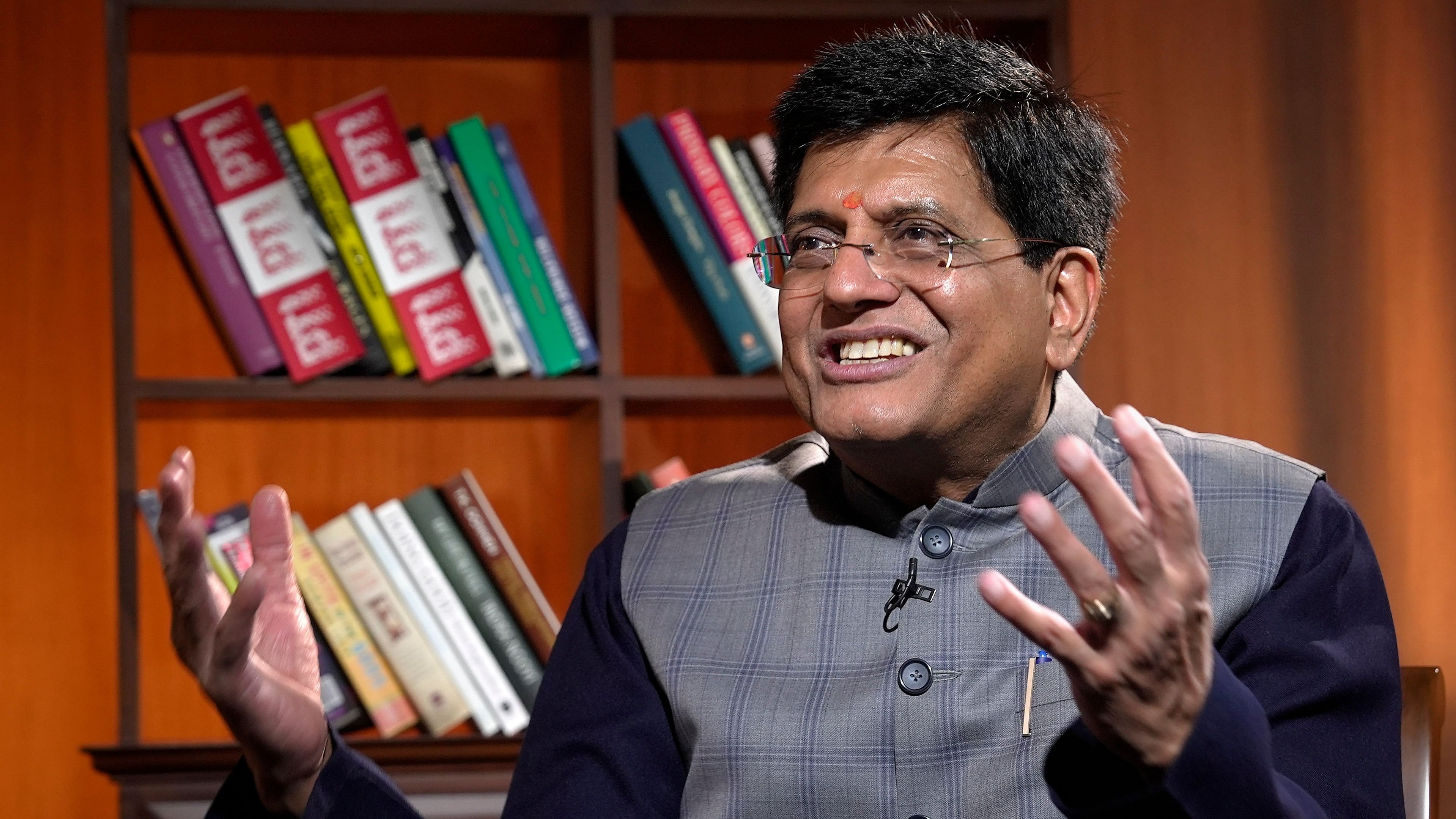 <div class="paragraphs"><p>Union Minister of Commerce &amp; Industry Piyush Goyal during an interview.</p></div>
