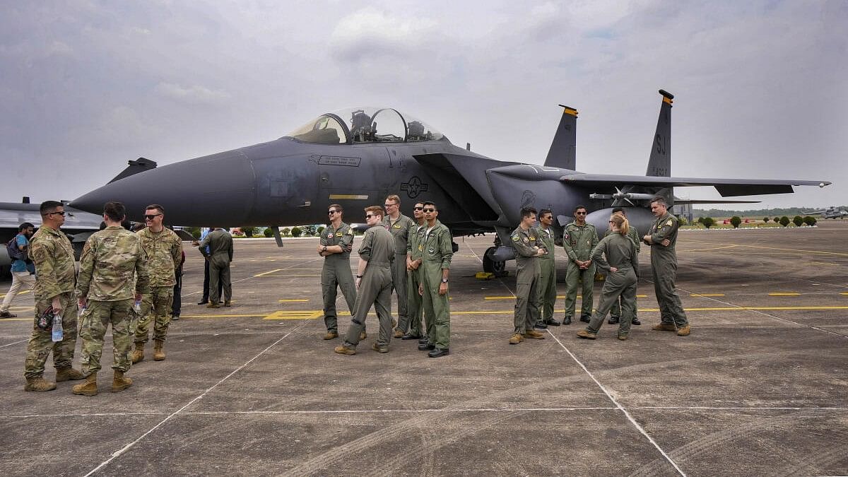 <div class="paragraphs"><p>Indian and US Air Force personnel during a joint exercise in 2023.</p></div>