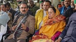 <div class="paragraphs"><p> HP Congress Committee (HPCC) President Pratibha Singh seen here with Himachal Pradesh CM Sukhwinder Singh Sukhu during a press conference, in Shimla on Feb 29, 2024.</p></div>
