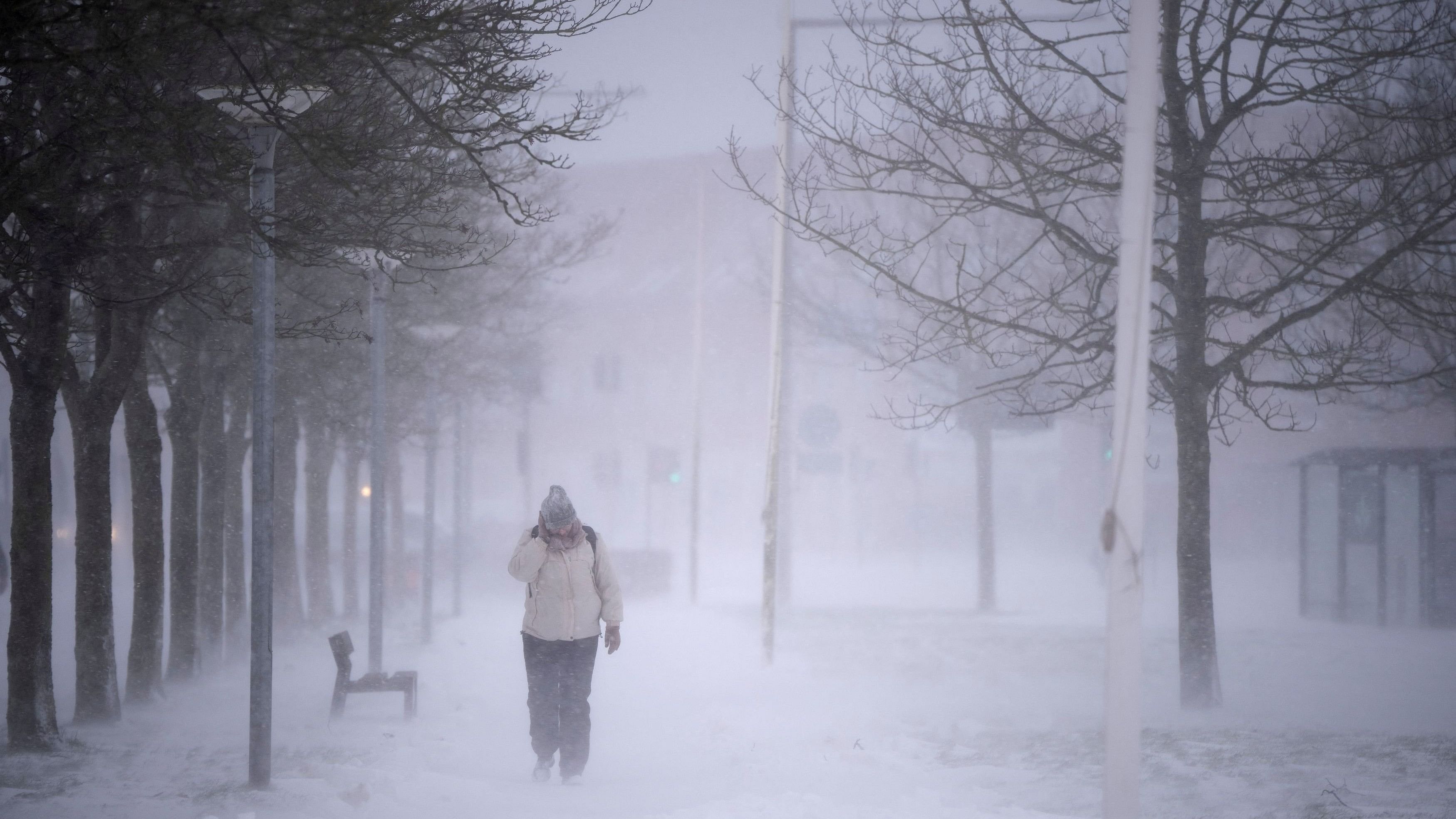 <div class="paragraphs"><p>Representative Image of a person walking amid heavy snowfall in California.</p></div>