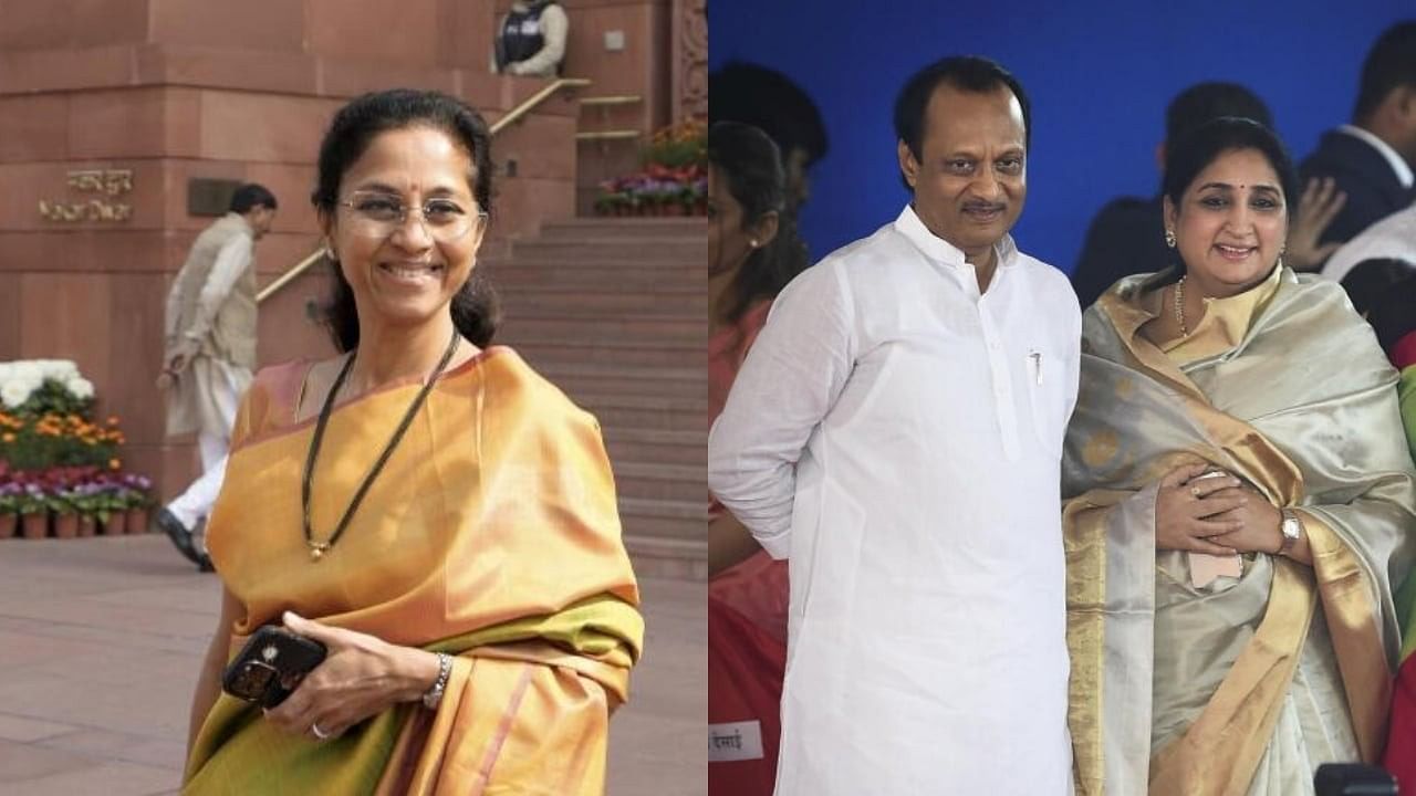<div class="paragraphs"><p>NCP (SCP) MP Supriya Sule (left) and NCP leader Ajit Pawar's wife Sunetra Pawar (right).</p></div>
