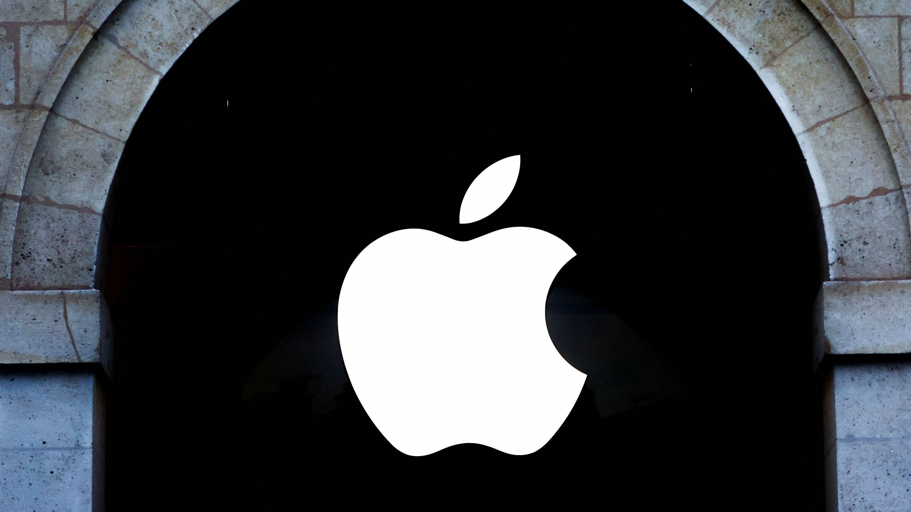 <div class="paragraphs"><p>An Apple logo is pictured in an Apple store in Paris, France.</p></div>