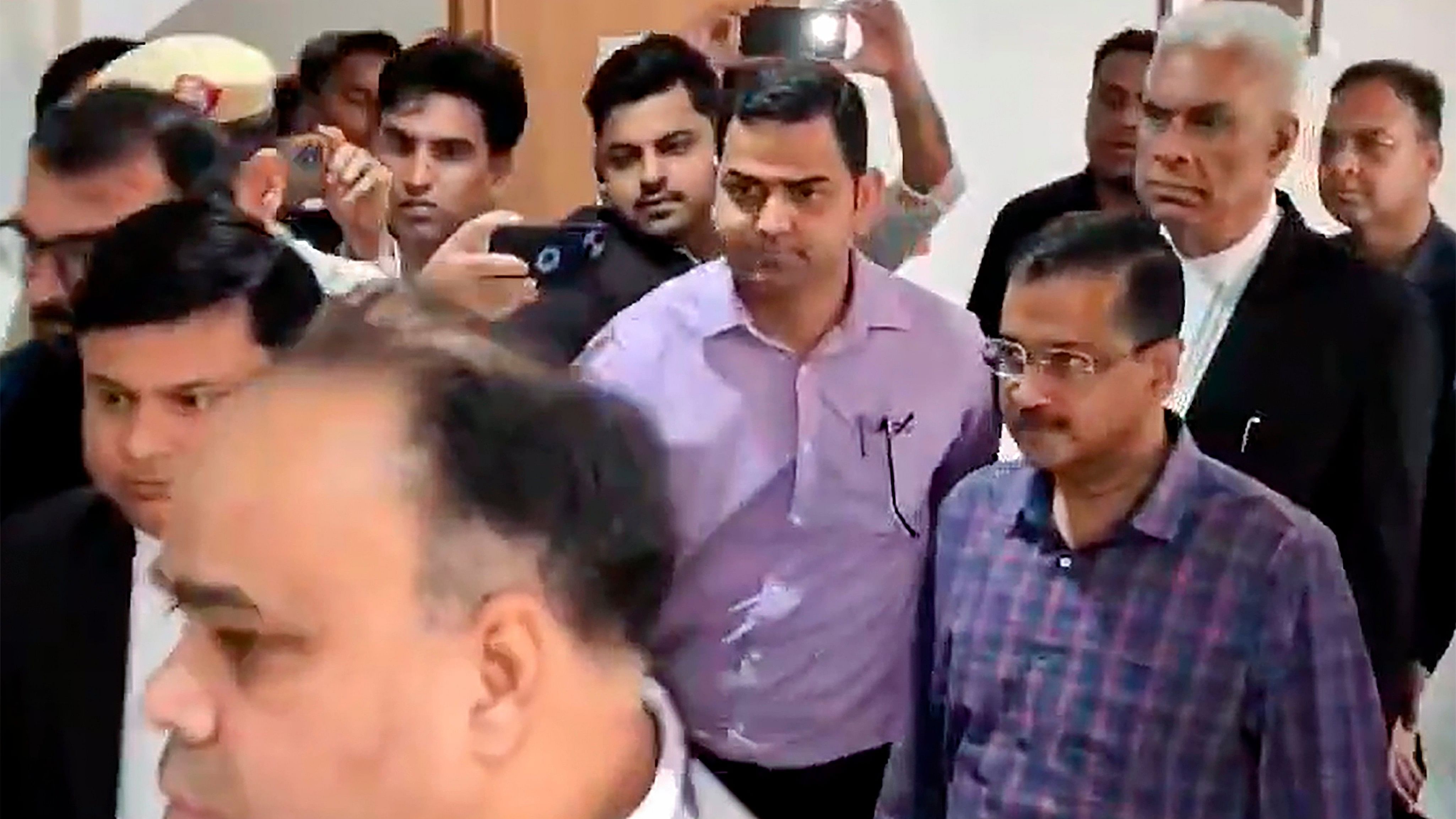<div class="paragraphs"><p>Delhi Chief Minister Arvind Kejriwal comes out of the Rouse Avenue Court after appearing in the Enforcement Directorate summons case, in New Delhi, Saturday, March 16, 2024. </p></div>