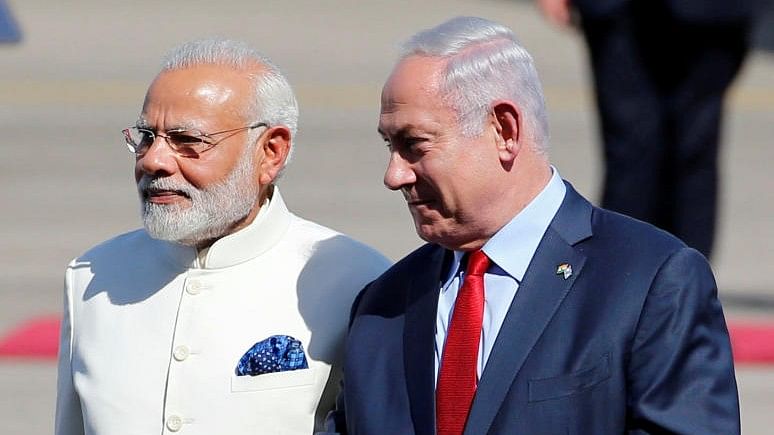 <div class="paragraphs"><p>Israeli Prime Minister Benjamin Netanyahu with Prime Minister Narendra Modi.</p></div>