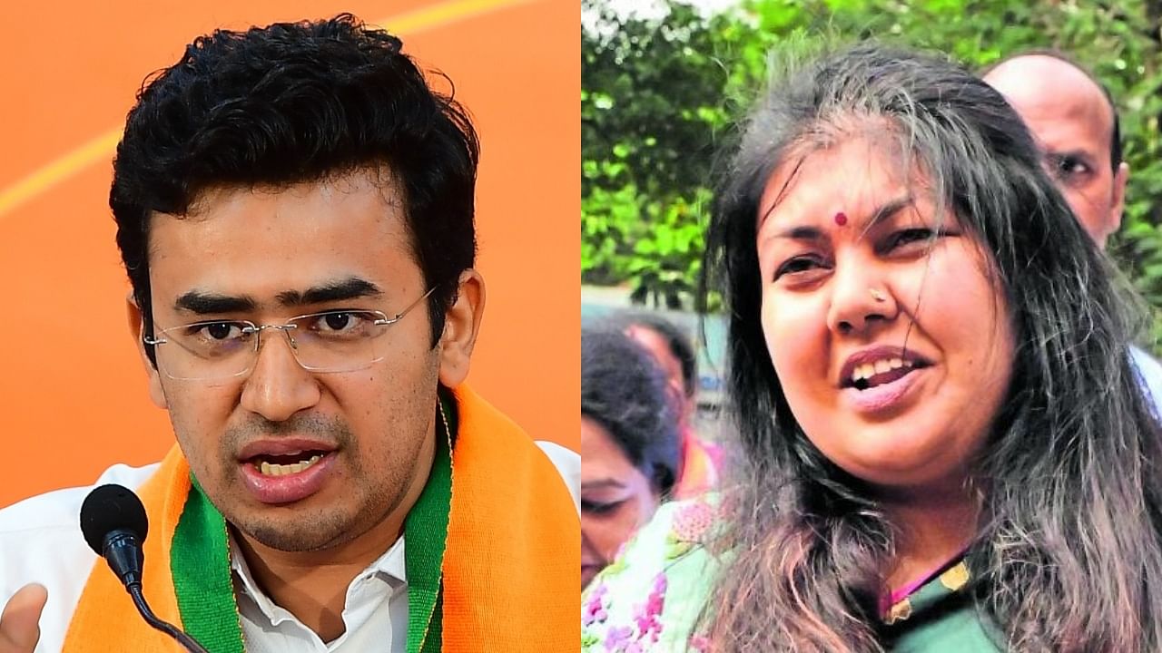 <div class="paragraphs"><p>Tejasvi Surya and Sowmya Reddy</p></div>