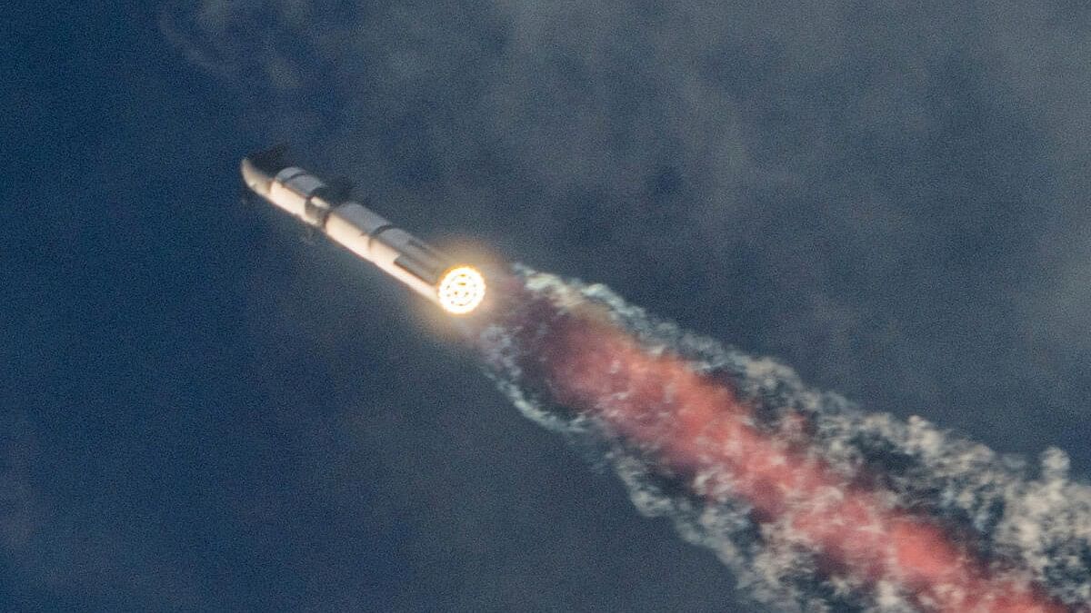 <div class="paragraphs"><p>SpaceX's next-generation Starship spacecraft, atop its powerful Super Heavy rocket, lifts off on its third launch from the company's Boca Chica launchpad on an uncrewed test flight, near Brownsville, Texas, US March 14, 2024.</p></div>