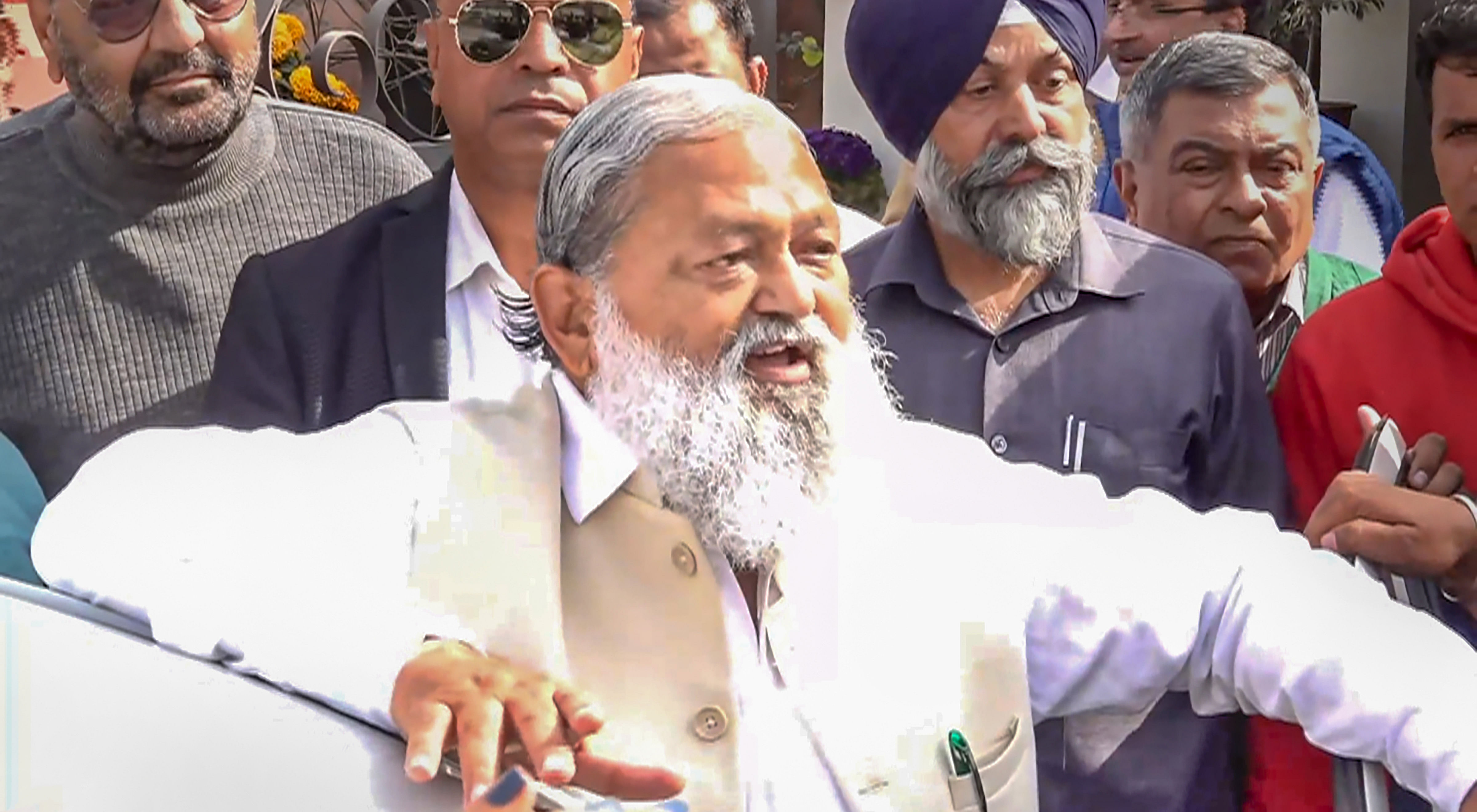 <div class="paragraphs"><p>BJP leader Anil Vij (one of the ministers who attended the meeting)</p></div>