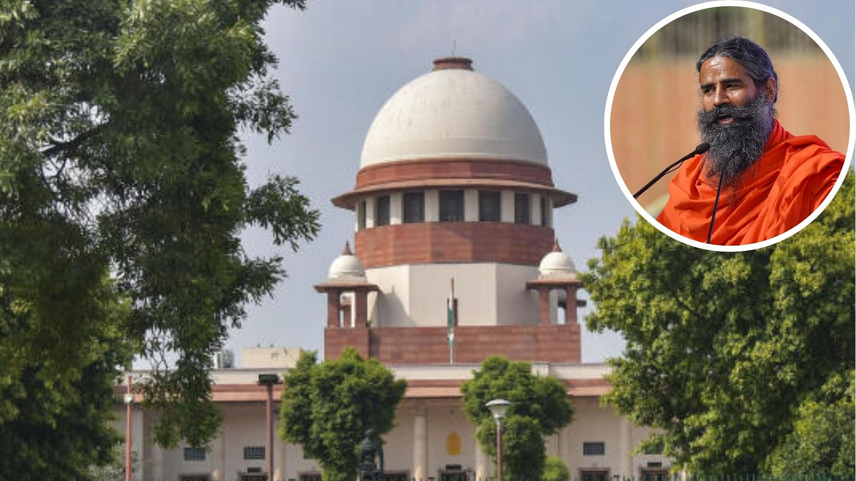 <div class="paragraphs"><p>The Supreme Court is seen here as is Patanjali co-founder Swami Ramdev.</p></div>