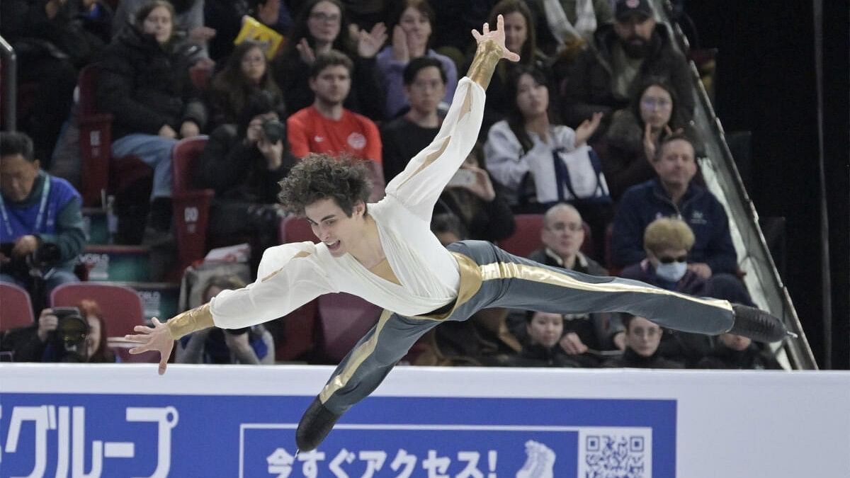 <div class="paragraphs"><p>Nikolaj Memola performs in the Men’s Free Skate Program during the World Figure Skating Championships at Bell Centre. </p></div>