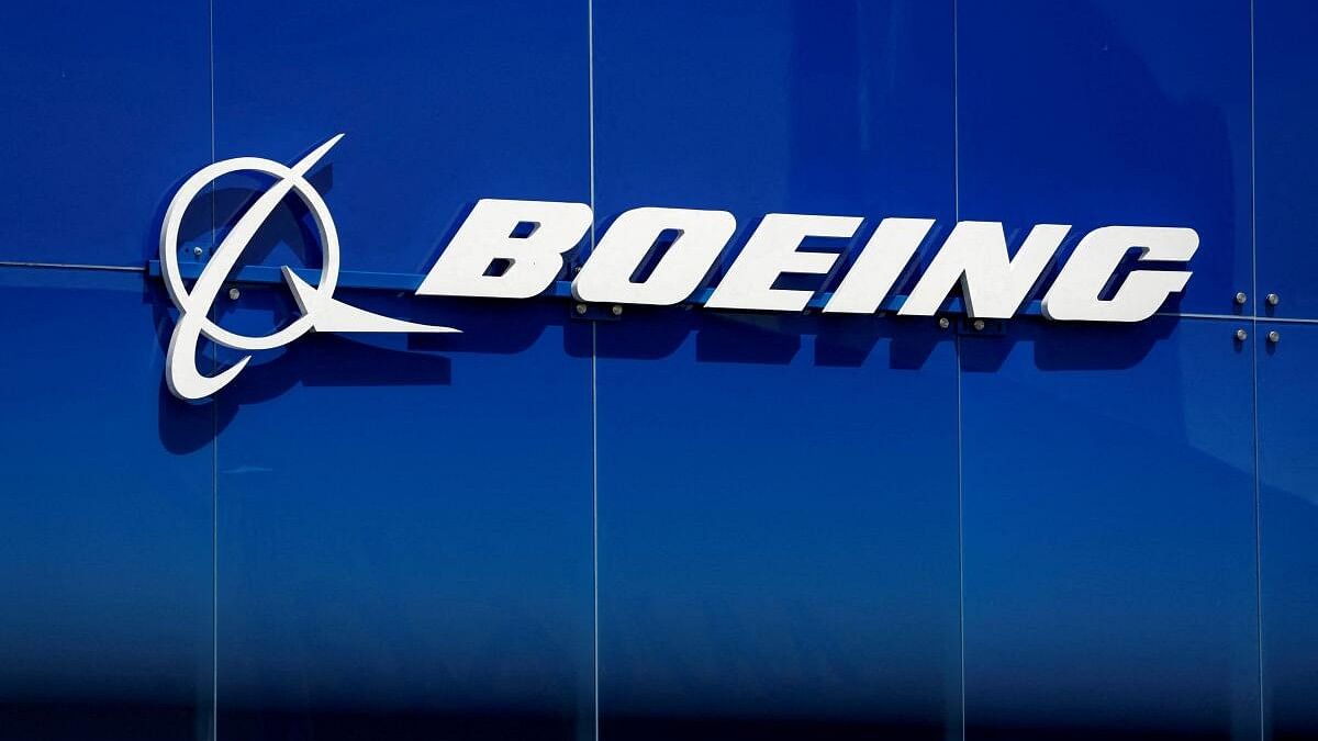 <div class="paragraphs"><p>A Boeing logo is seen at the 54th International Paris Airshow at Le Bourget Airport near Paris, France.</p></div>