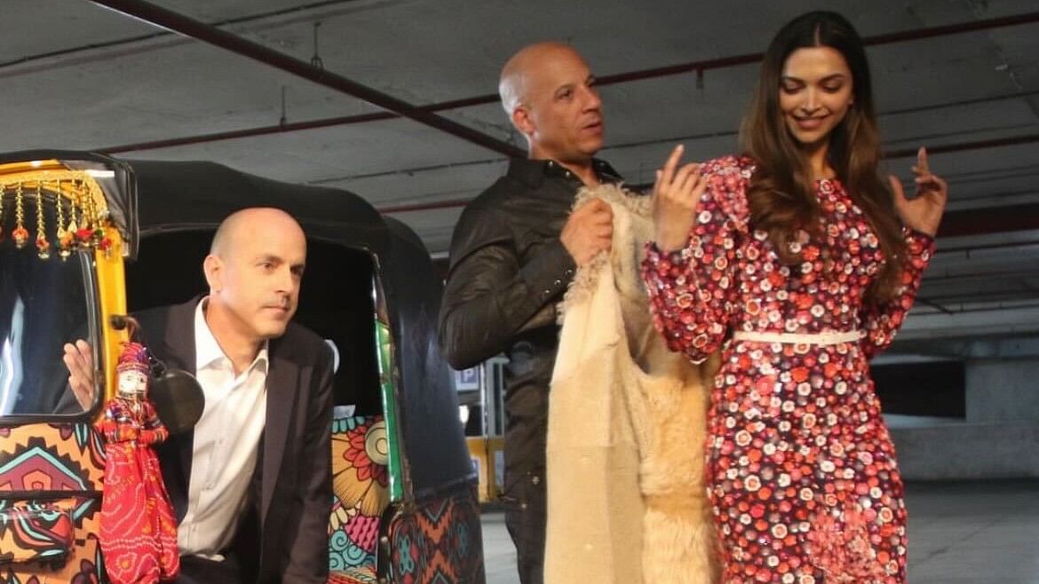 <div class="paragraphs"><p>Vin Diesel with Deepika Padukone.</p></div>