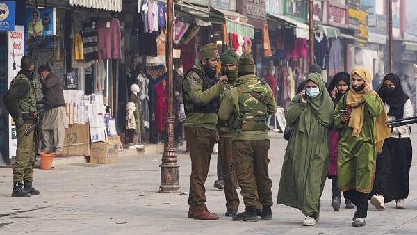 <div class="paragraphs"><p>Security forces were on high alert ahead of PM Modi's Srinagar visit.</p></div>