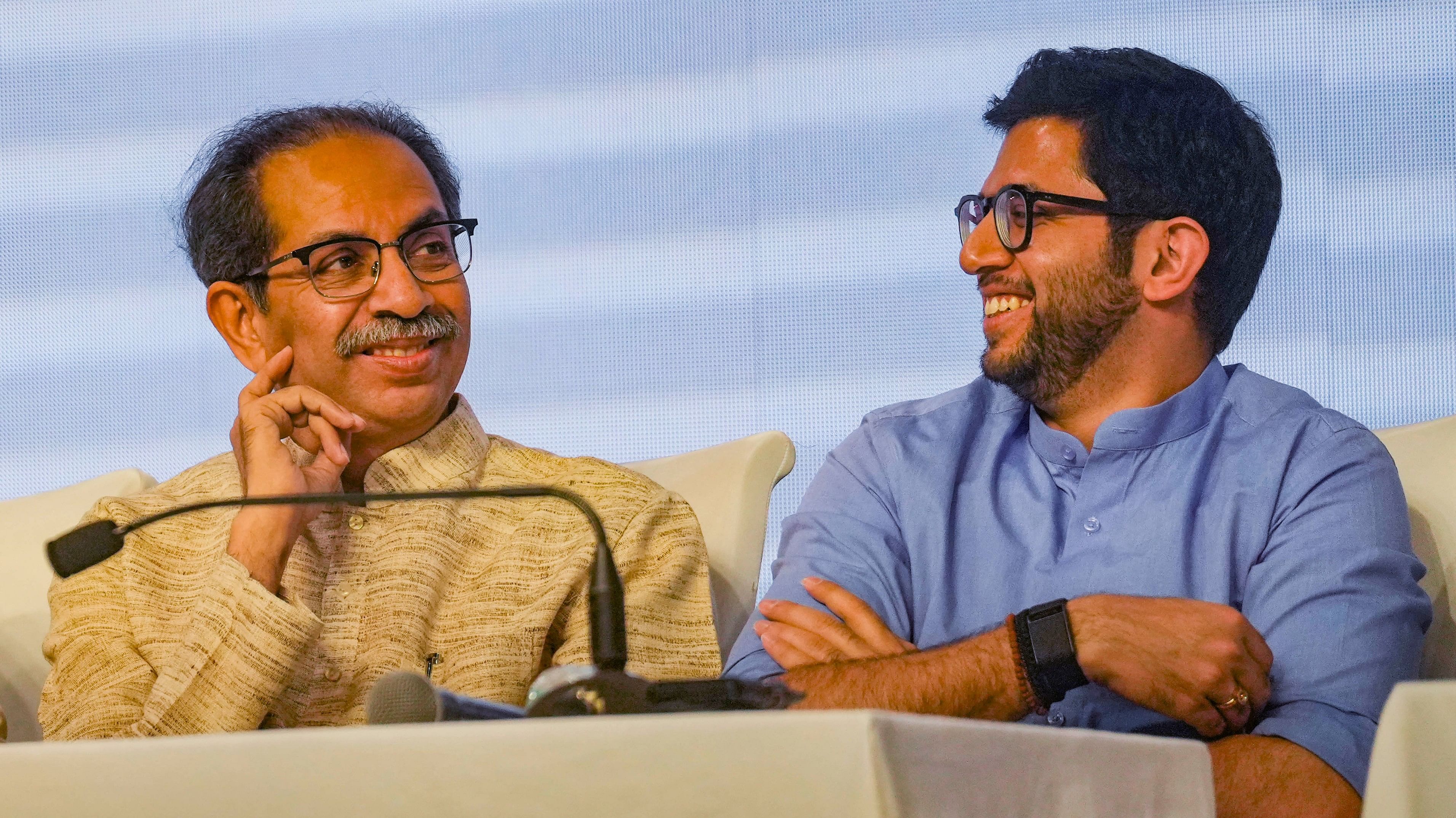 <div class="paragraphs"><p> Uddhav Thackeray and Aaditya Thackeray.</p></div>