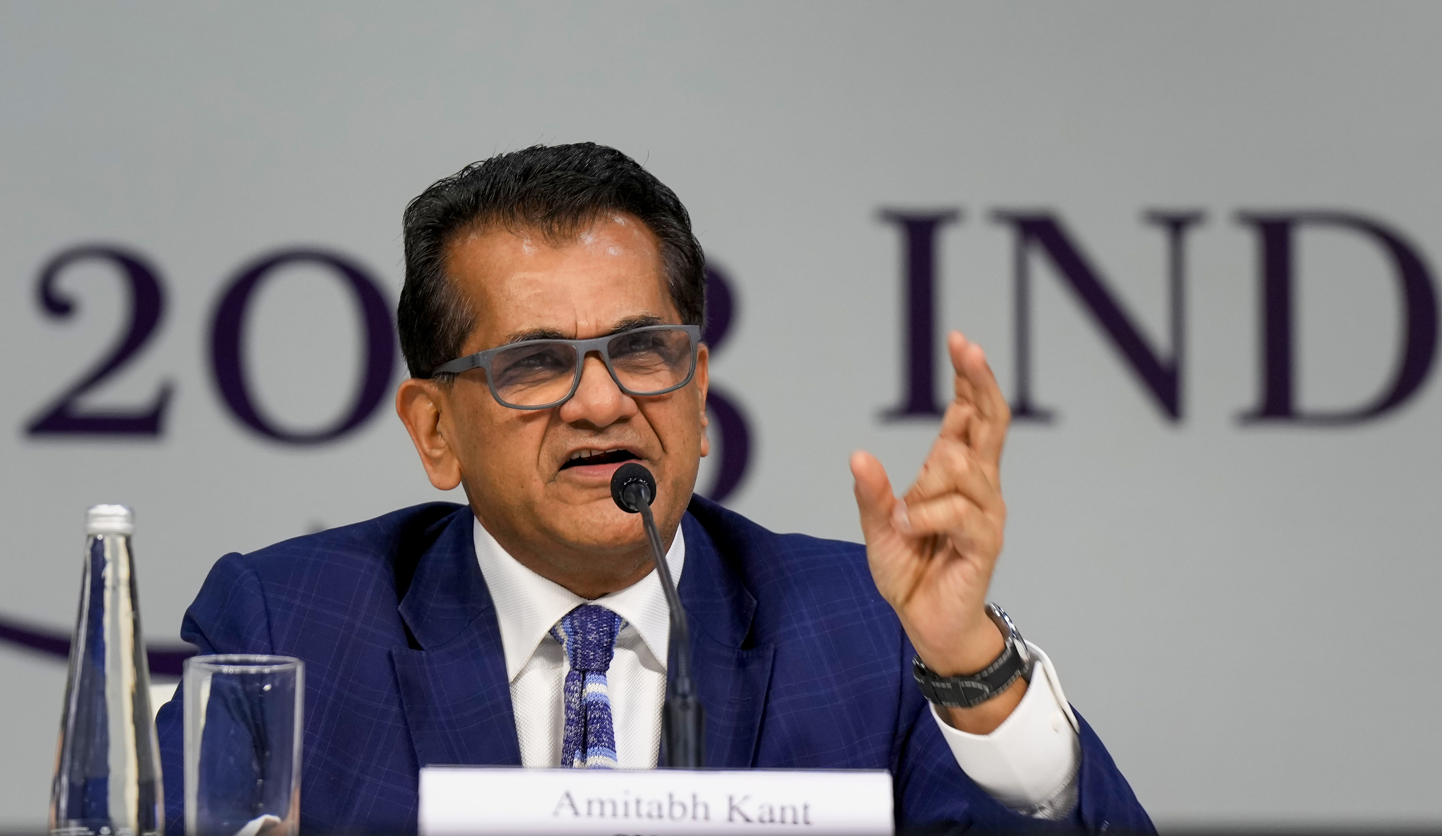 <div class="paragraphs"><p>File photo of India's G20 Sherpa and former Niti Aayog CEO Amitabh Kant.</p></div>