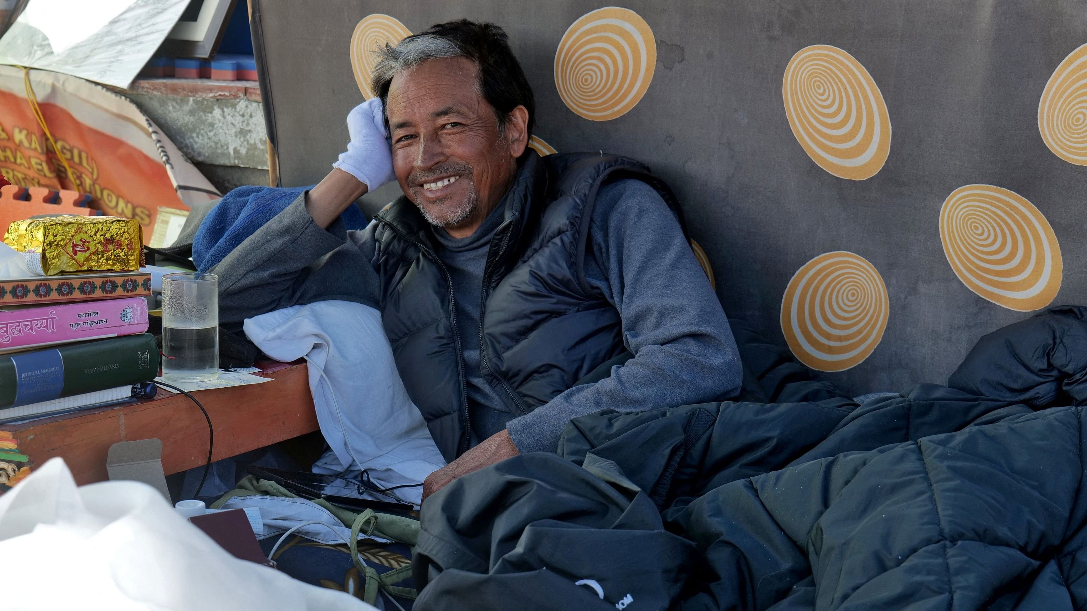 <div class="paragraphs"><p>A file picture of&nbsp;Sonam Wangchuk during his&nbsp;21-day-long hunger strike in support of the demand for statehood for Ladakh</p></div>