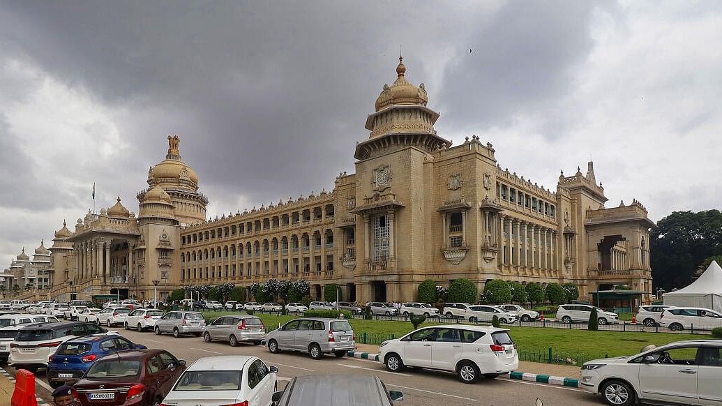 <div class="paragraphs"><p>The Vidhana Soudha premises in Bengaluru.&nbsp;</p></div>