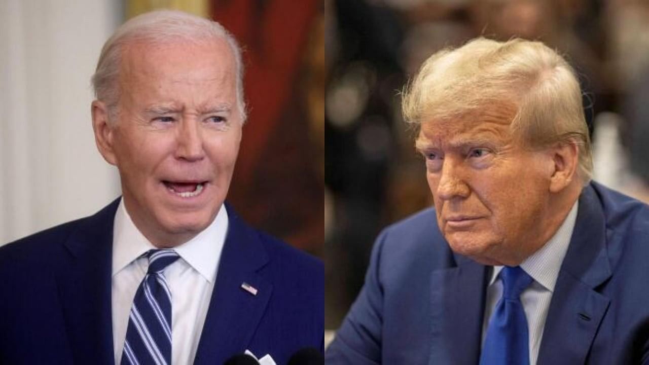 <div class="paragraphs"><p>US President Joe Biden (left) and former President Donald Trump (right).</p></div>