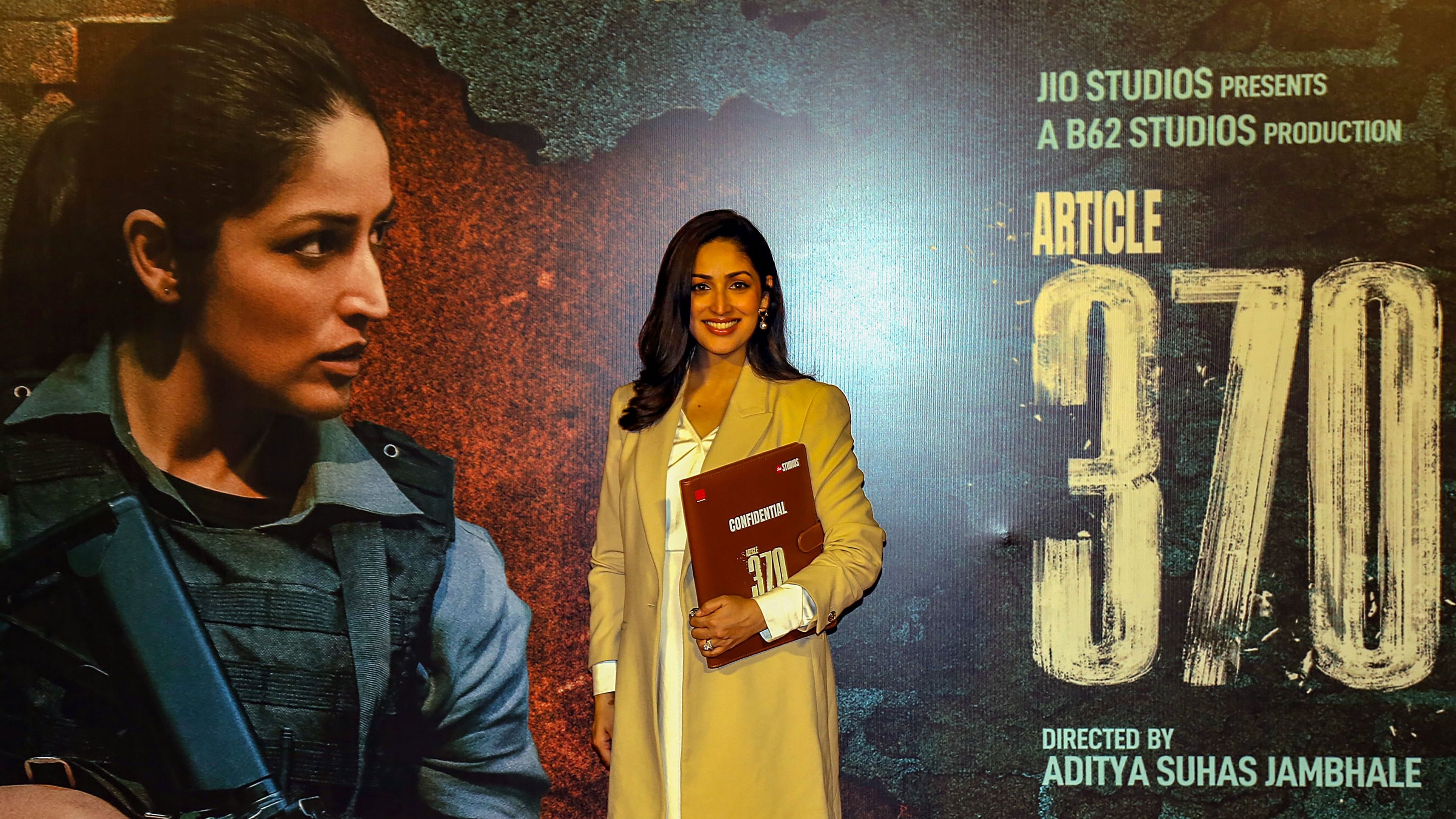 <div class="paragraphs"><p>Actor Yami Gautam during trailer launch of their upcoming film 'Article 370'</p></div>