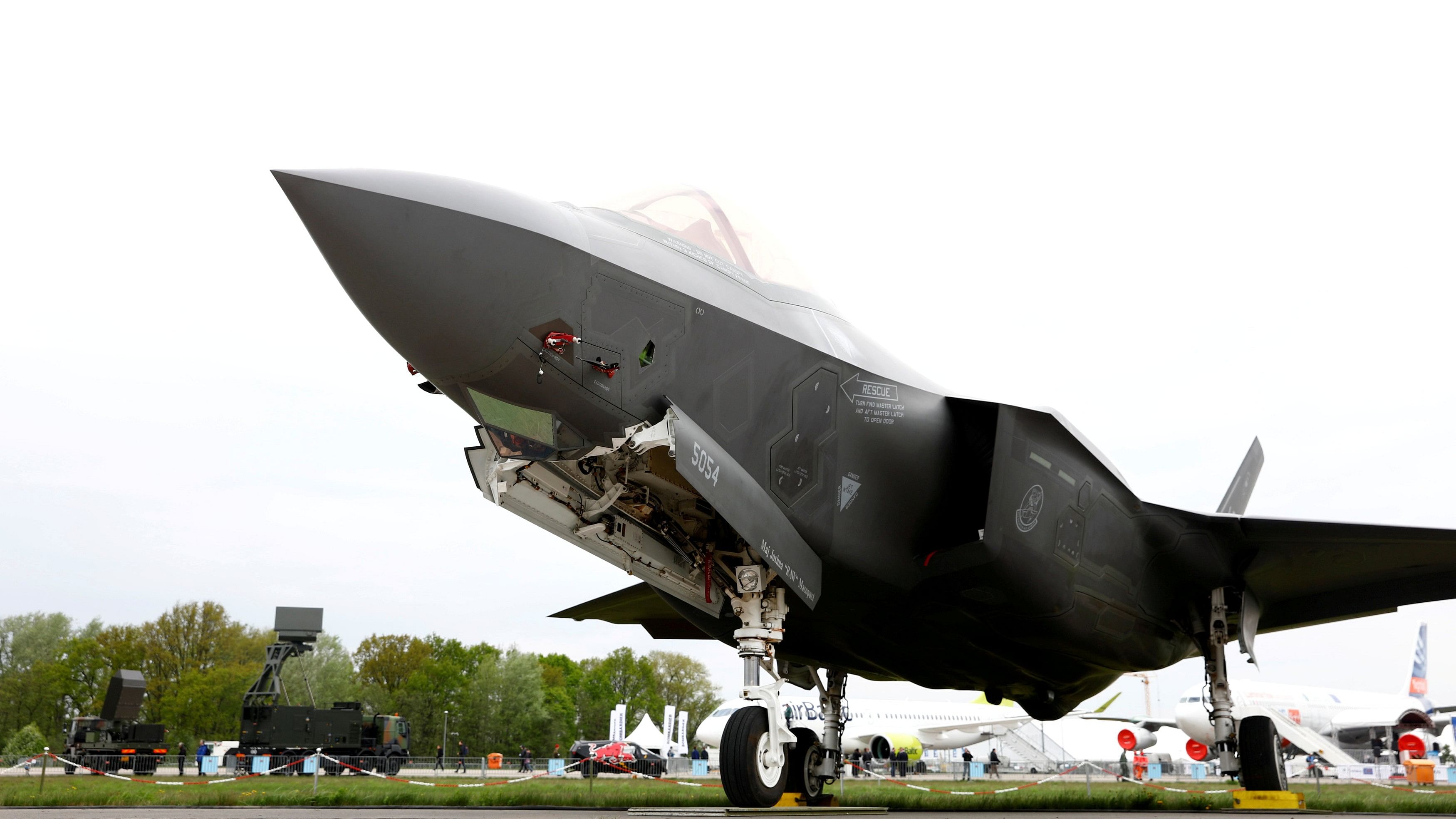 <div class="paragraphs"><p>A Lockheed Martin F-35 aircraft is seen at the ILA Air Show in Berlin.</p></div>