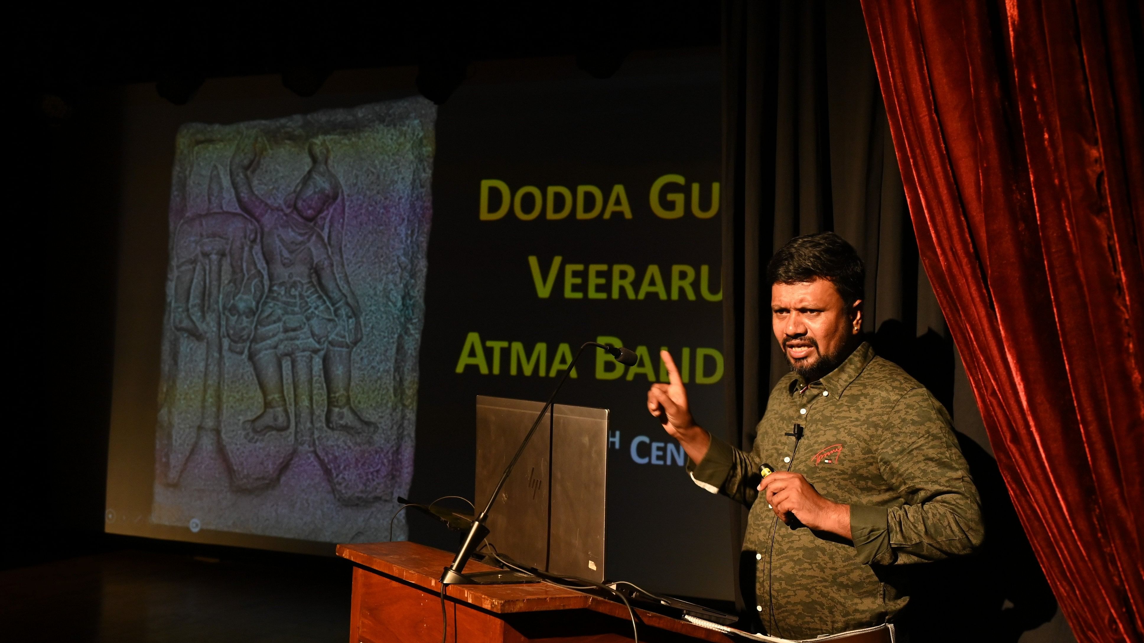 <div class="paragraphs"><p>Field researcher Madhusudhan MN makes a presentation at The Indian Institute of World Culture in&nbsp;Basavanagudi on Tuesday. </p></div>