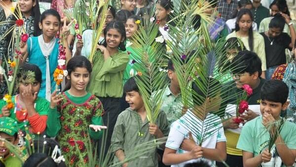 <div class="paragraphs"><p>Children take part in a procession on the occasion of 'Palm Sunday'. Representative image.&nbsp;</p></div>