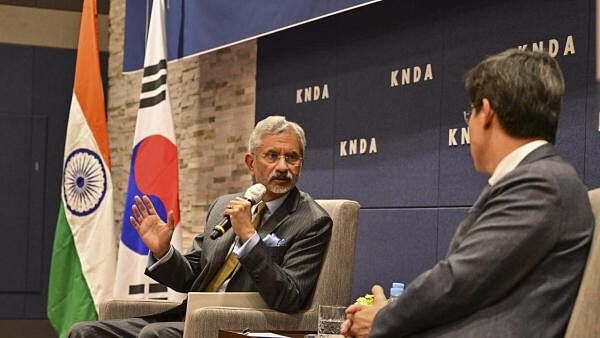 <div class="paragraphs"><p>External Affairs Minister S. Jaishankar speaks during a session on the India-Korea partnership, in Seoul, South Korea, Tuesday, March 5</p></div>