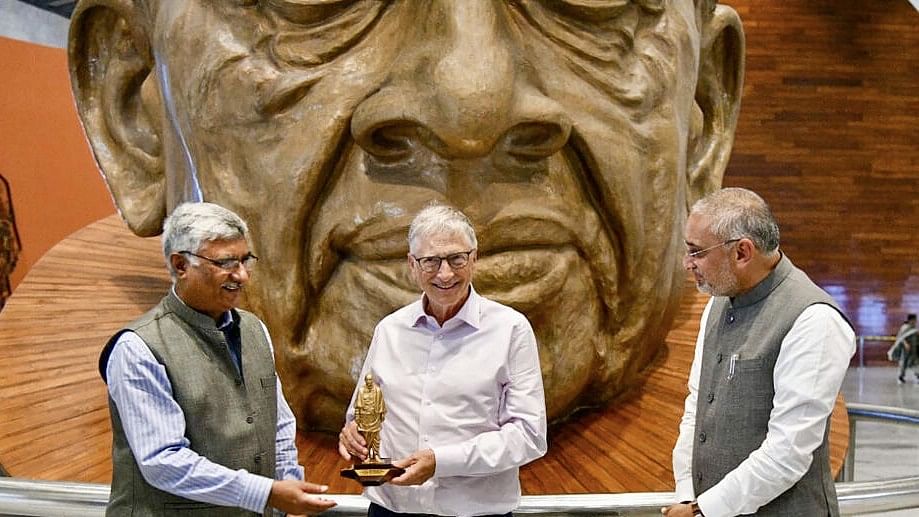 <div class="paragraphs"><p>Microsoft co-founder Bill Gates during his visit to the Statue of Unity, in Kevadiy.</p></div>