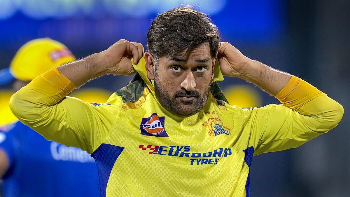<div class="paragraphs"><p>In this file photo, CSK&nbsp;skipper MS Dhoni gestures during the IPL tie against Delhi Capitals in Chennai.</p></div>