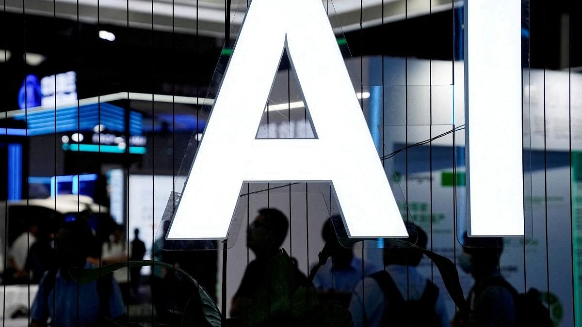 <div class="paragraphs"><p>An AI (Artificial Intelligence) sign is seen at the World Artificial Intelligence Conference (WAIC) in Shanghai</p></div>