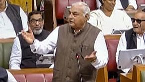 <div class="paragraphs"><p>Congress leader Bhupinder Singh Hooda speaks in the Haryana Assembly during voting on the confidence motion moved by Chief Minister Nayab Singh Saini, in Chandigarh, Wednesday, March 13, 2024.</p></div>