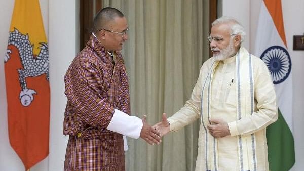 <div class="paragraphs"><p>Prime Minister Narendra Modi and Bhutanese Prime Minster Dasho Tshering Tobgay.</p></div>