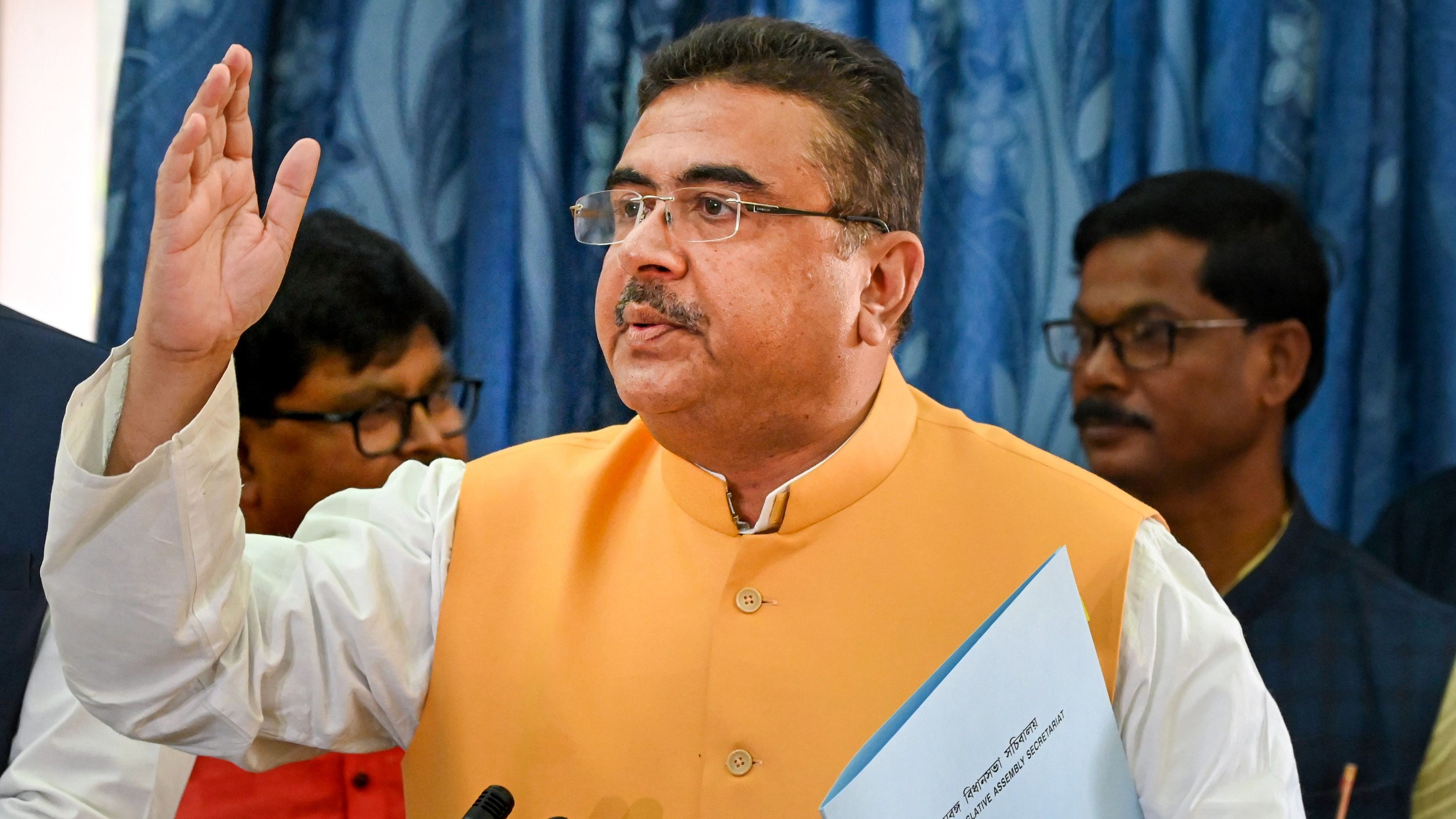 <div class="paragraphs"><p>A file photo of&nbsp;West Bengal Assembly Opposition Leader Suvendu Adhikari.</p></div>