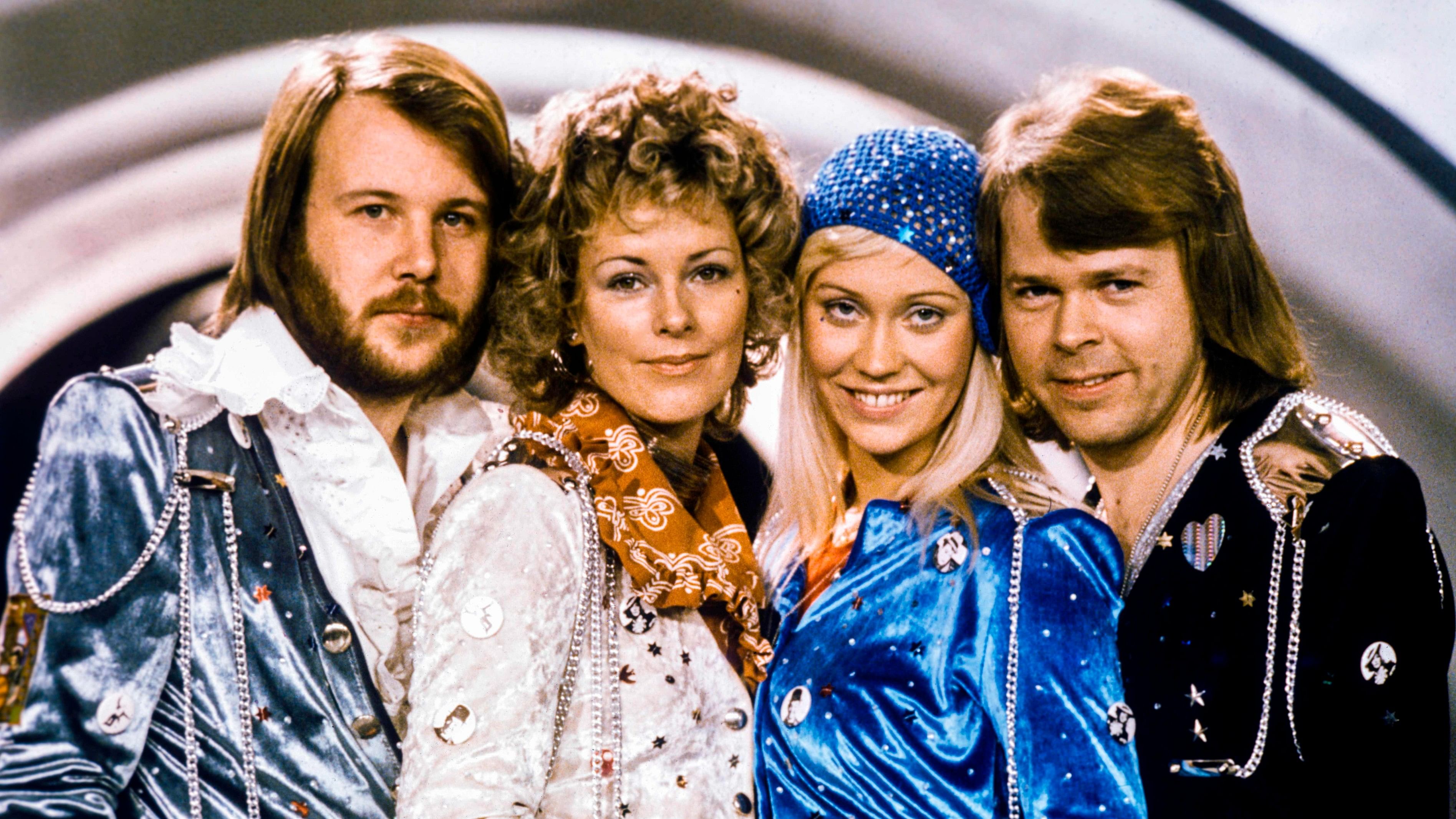 <div class="paragraphs"><p>Picture taken in 1974 in Stockholm shows the Swedish pop group Abba with its members (L-R) Benny Andersson, Anni-Frid Lyngstad, Agnetha Faltskog and Bjorn Ulvaeus posing after winning the Swedish branch of the Eurovision Song Contest with their song "Waterloo". Sweden's legendary disco group ABBA announced on April 27, 2018 that they have reunited to record two new songs, 35 years after their last single. The quartet split up in 1982 after dominating the disco scene for more than a decade with hits like "Waterloo", "Dancing Queen", "Mamma Mia" and "Super Trouper". </p></div>