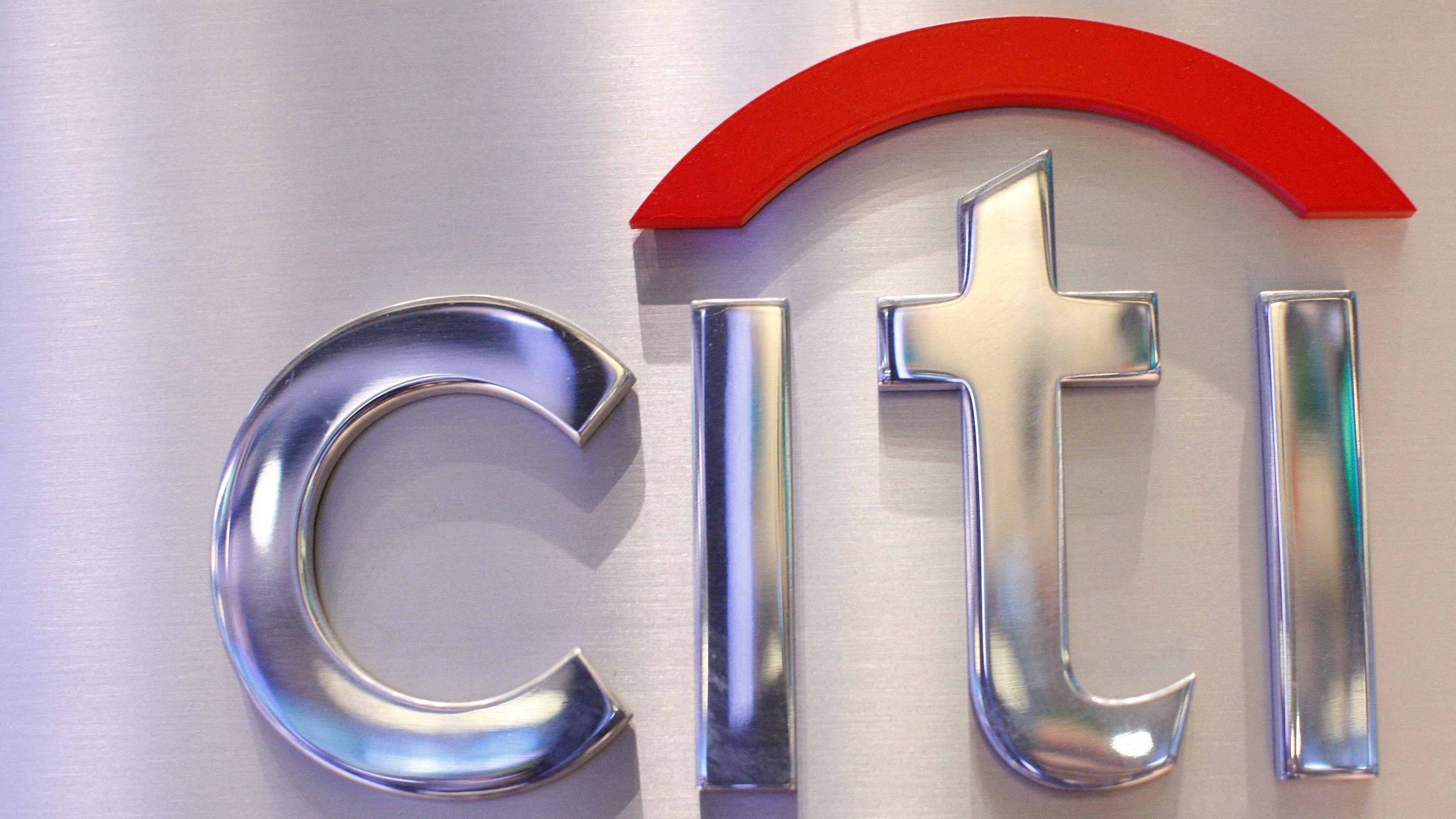 <div class="paragraphs"><p>A Citi sign is seen at the Citigroup stall on the floor of the New York Stock Exchange.</p></div>