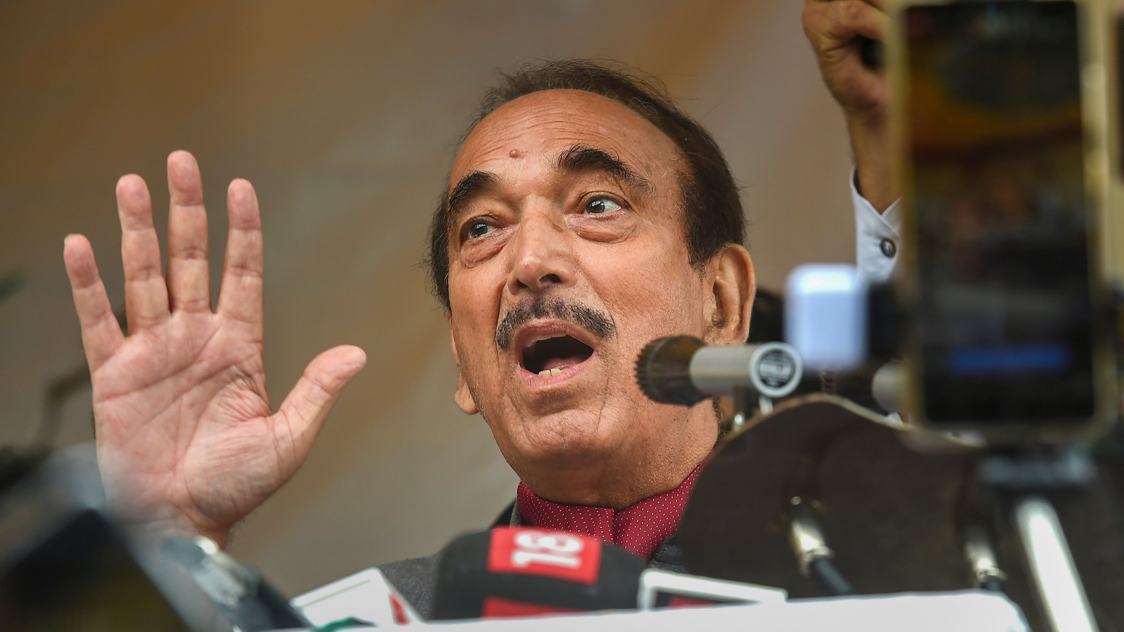 <div class="paragraphs"><p>A file photo of former Congress leader and Democratic Progressive Azad Party (DPAP) Chairman Ghulam Nabi Azad.</p></div>