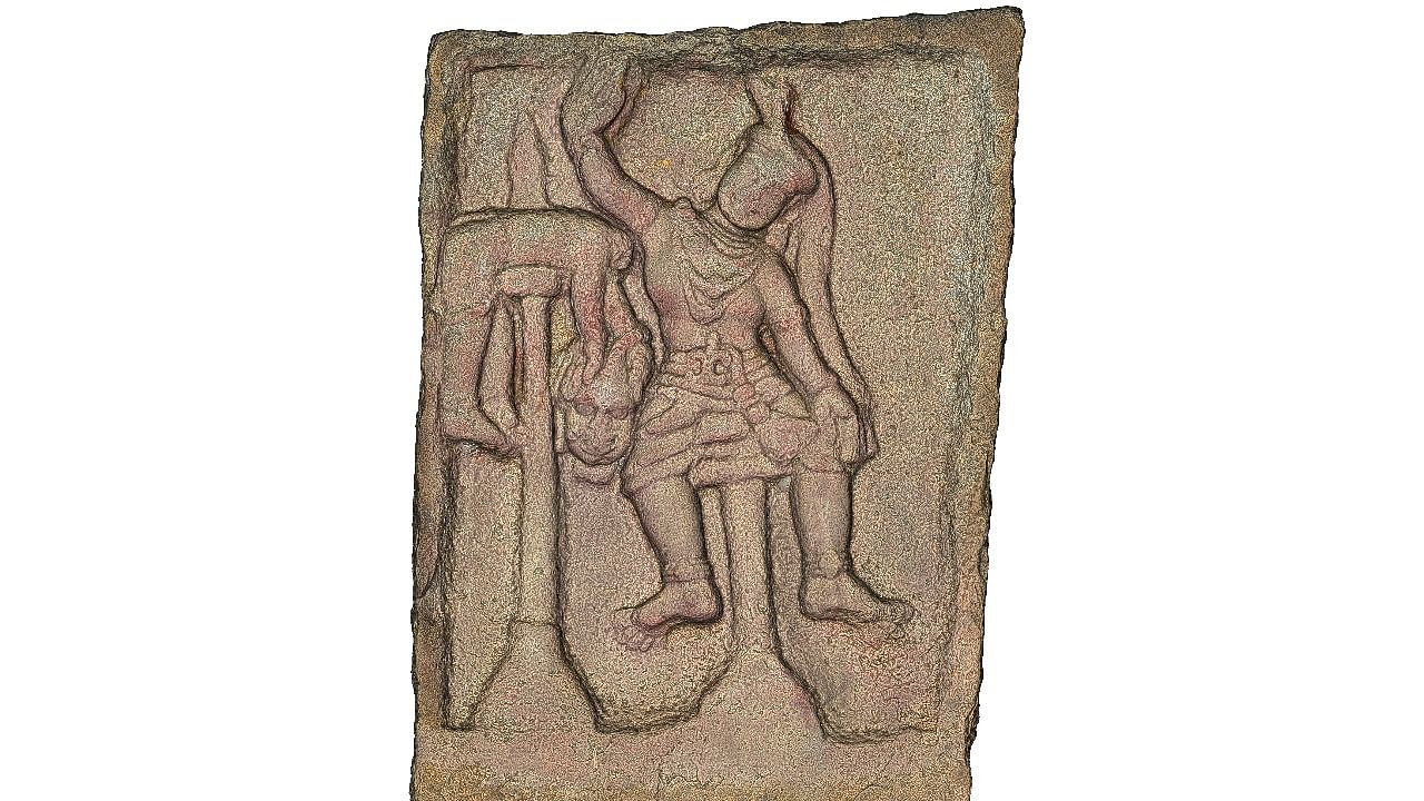 <div class="paragraphs"><p>A digital image of the sculpture of a self sacrifice depiction found in Doddagubbi.</p></div>