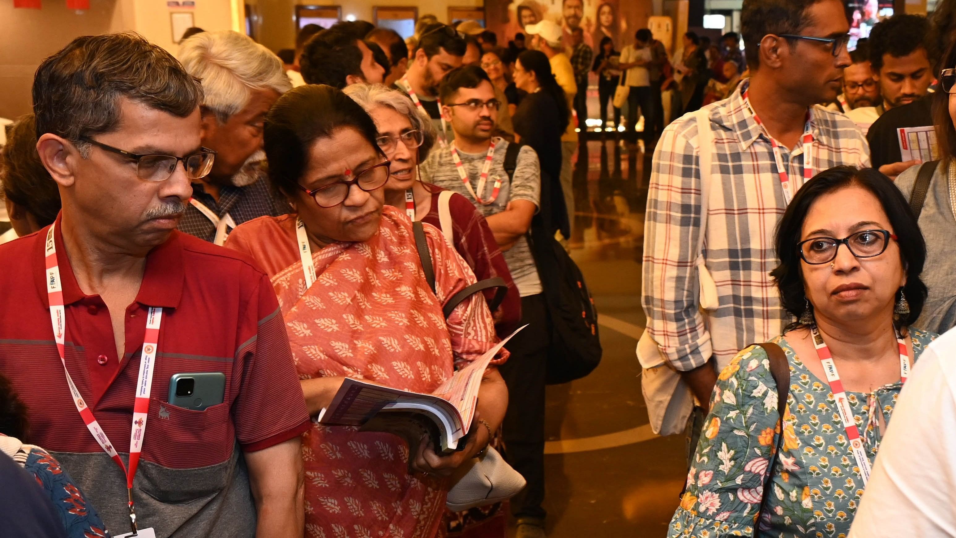 <div class="paragraphs"><p>Cinephiles queue up to watch the films at the 15th edition of the Bengaluru International Film Festival at Orion Mall in Bengaluru on Friday. </p></div>