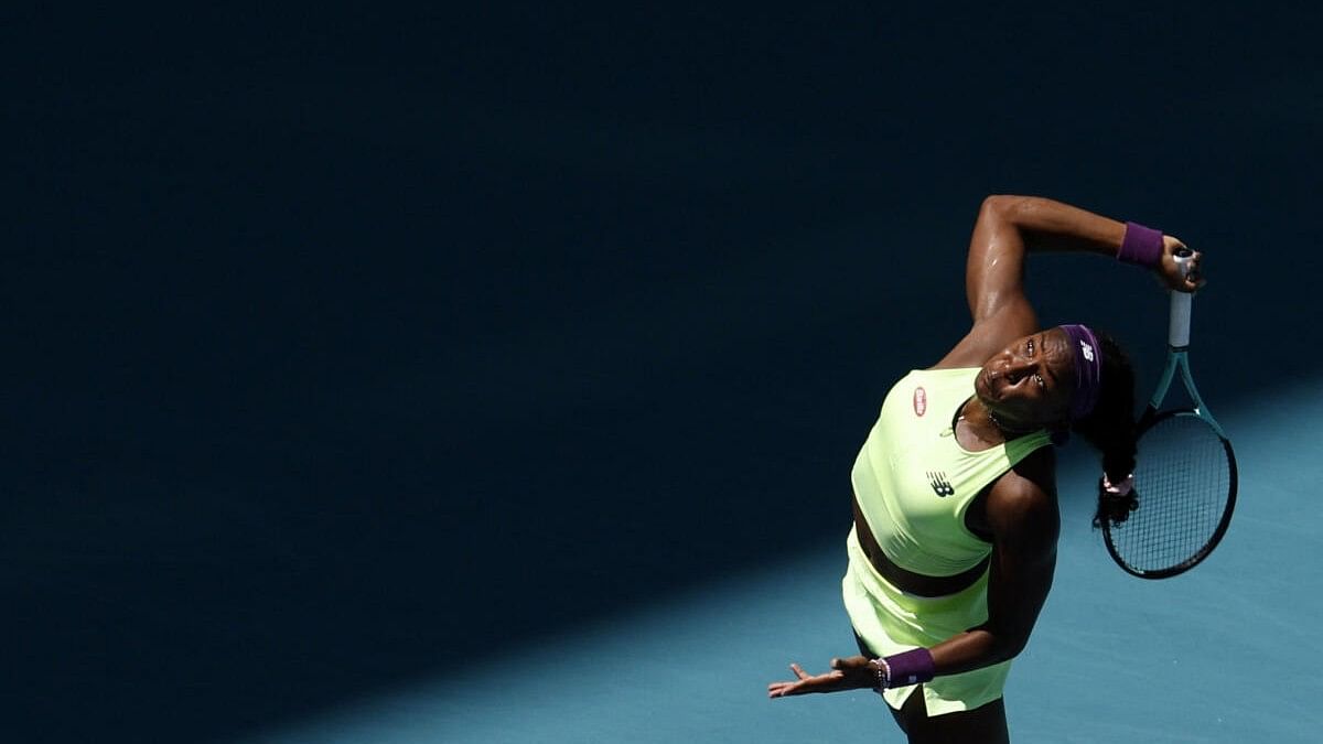 <div class="paragraphs"><p>With Gauff pouring on the pressure, Dodin began to crumble, piling up nine double faults and 26 unforced errors compared to just seven by her 20-year-old opponent.</p></div>