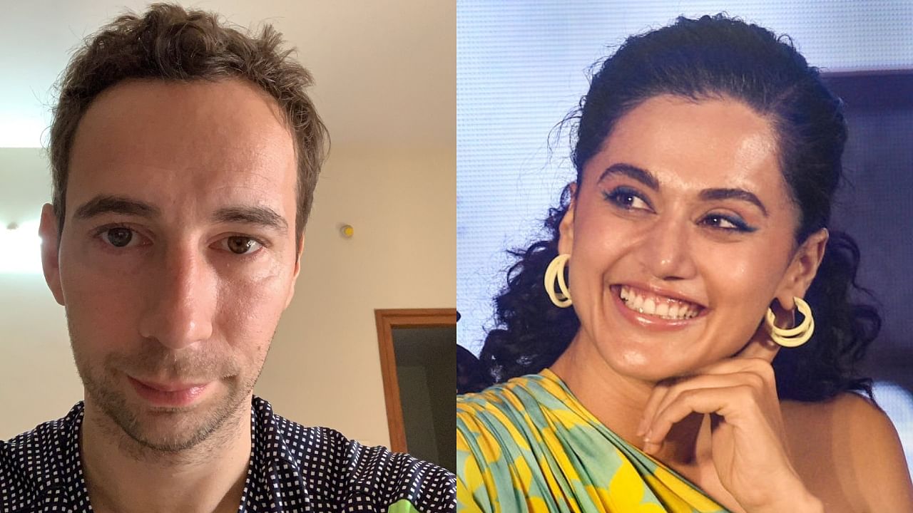 <div class="paragraphs"><p>Mathias Boe (left) and Taapsee Pannu (right).</p></div>