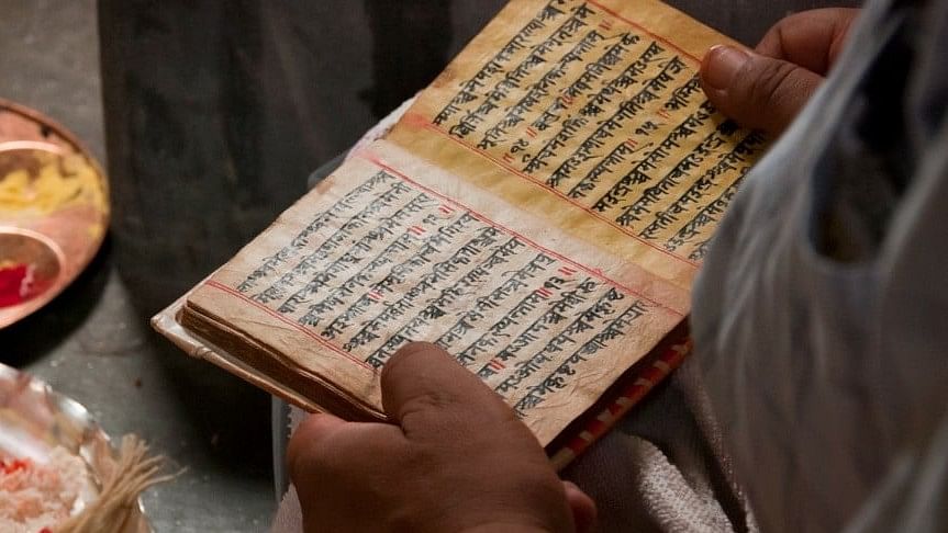 <div class="paragraphs"><p>It is estimated that there are around five lakh unpublished Sanskrit manuscripts preserved at Nepal’s Department of Archaeology. Representative image.</p></div>
