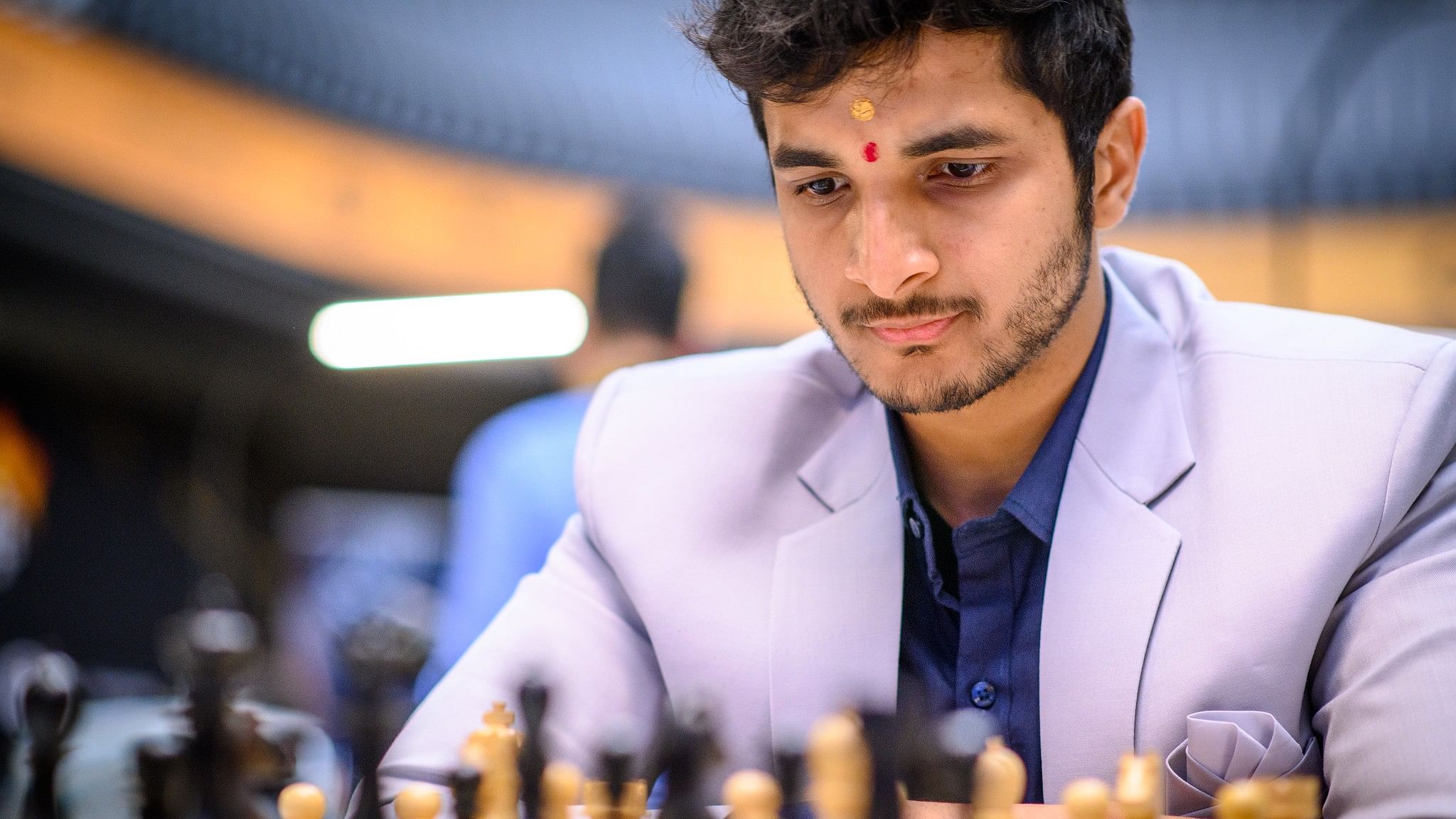 <div class="paragraphs"><p>Vidit Santosh Gujrathi during his match against Hikaru Nakamura.</p></div>