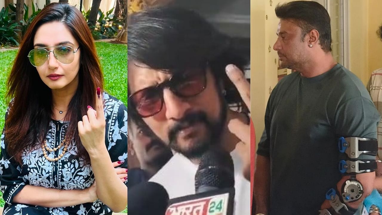 <div class="paragraphs"><p>Kannada stars cast their vote.</p></div>