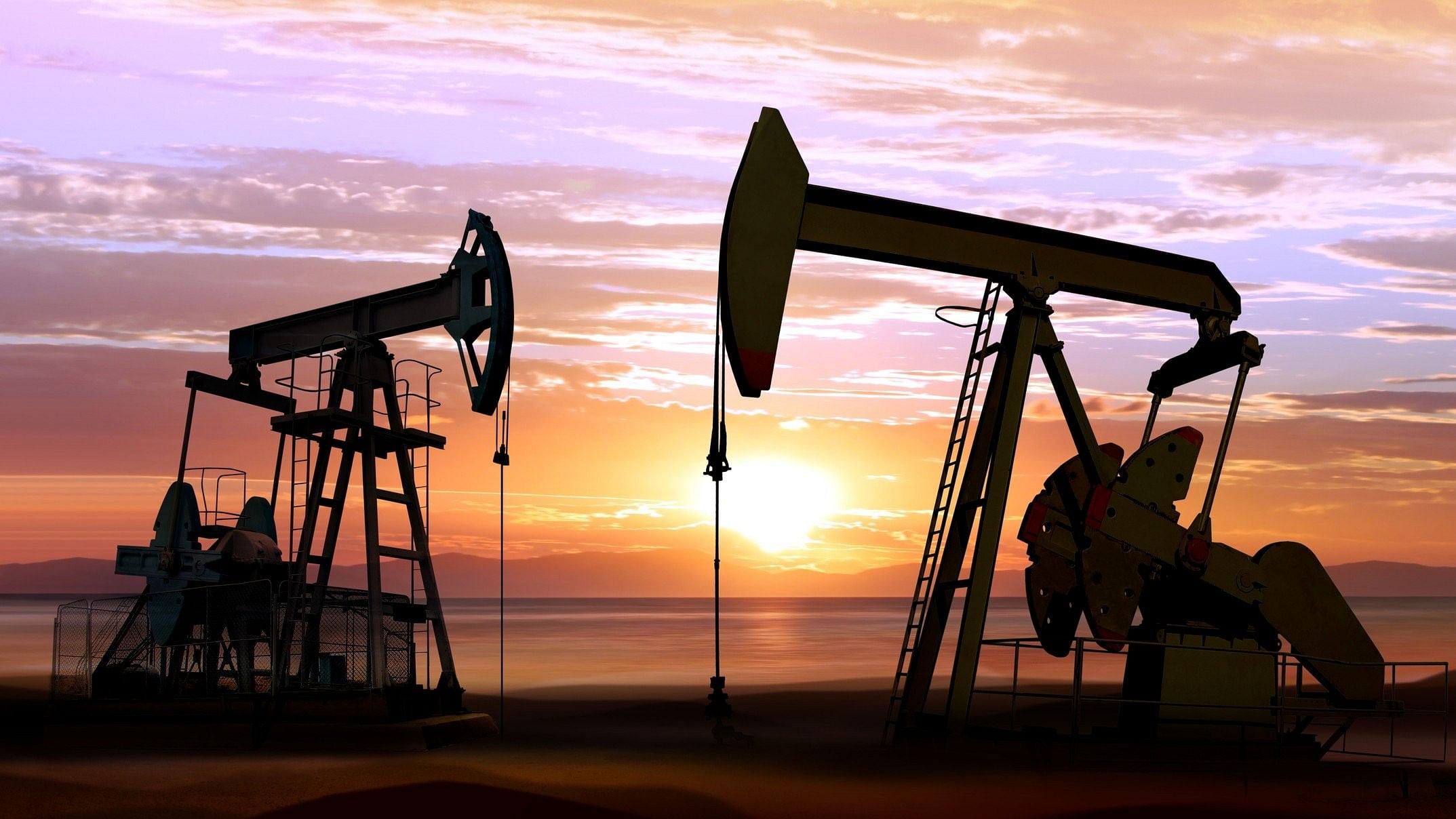 <div class="paragraphs"><p>Silhouette of oil pumps on sunset background.</p><p></p></div>