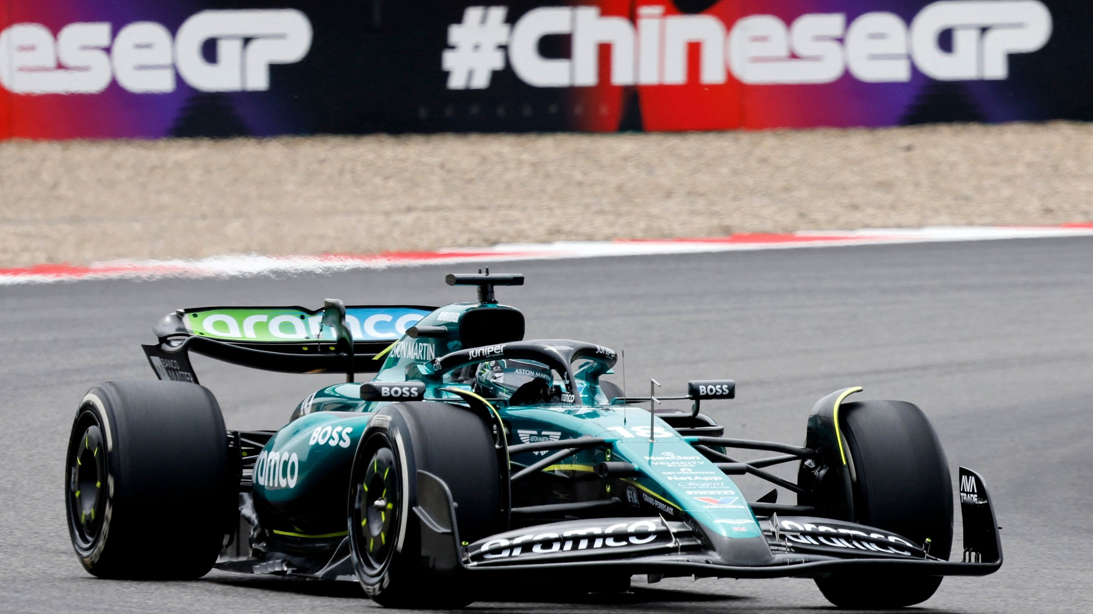 <div class="paragraphs"><p>Aston Martin's Lance Stroll during practice </p></div>