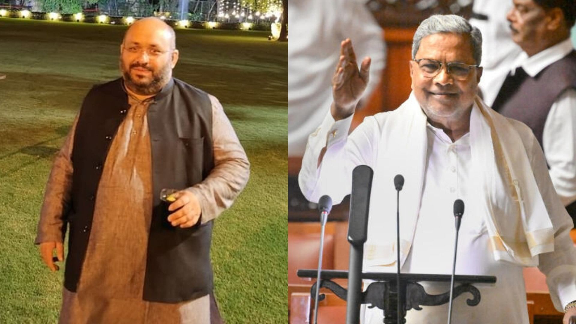 <div class="paragraphs"><p>BJP Goa spokesperson&nbsp;Giriraj Pai Vernekar and Karnataka CM Siddaramaiah.</p></div>